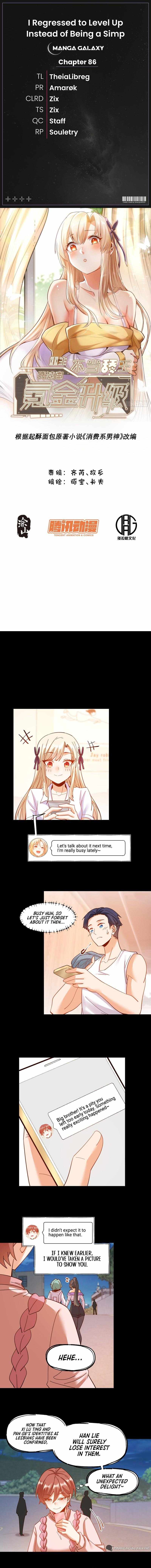 I Regressed to Level Up Instead of Being a Simp Chapter 86 page 1