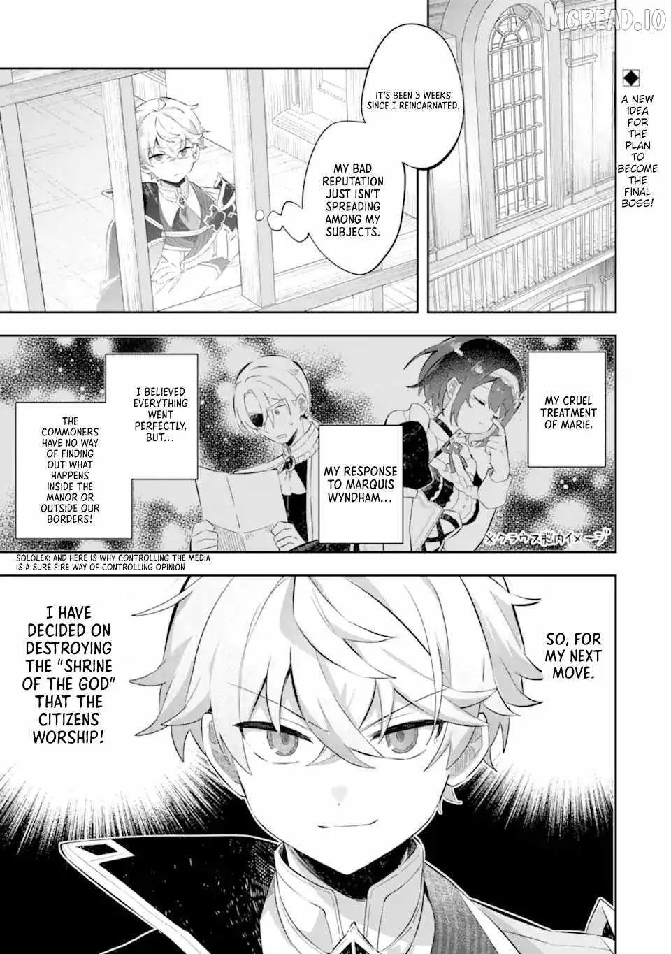 I Reincarnated as a Mob Villain in a Game and Decided to Become the Final Boss. But for Some Reason, Everyone Thinks I'm the Best King Ever - Can Someone Please Tell Me Why?! Chapter 6 page 2