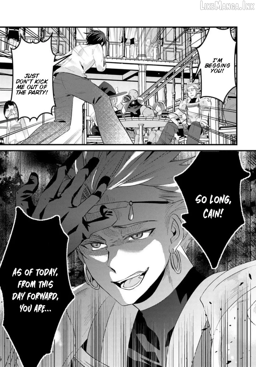I Reincarnated as the Leader of a Banishment Anime's Villain Party Destined to Face Karma, so I Banished Myself First Chapter 1 page 14