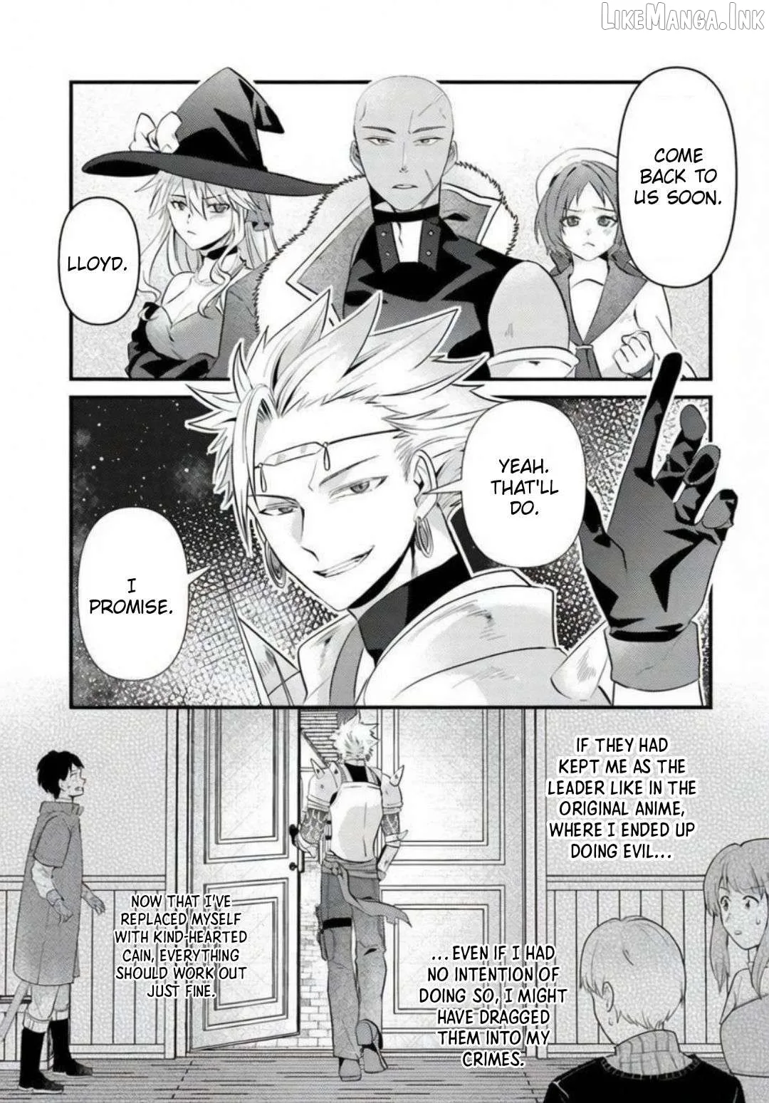 I Reincarnated as the Leader of a Banishment Anime's Villain Party Destined to Face Karma, so I Banished Myself First Chapter 1 page 37