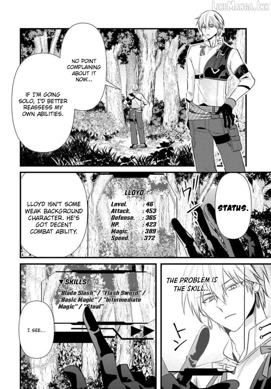 I Reincarnated as the Leader of a Banishment Anime's Villain Party Destined to Face Karma, so I Banished Myself First Chapter 2.1 page 12
