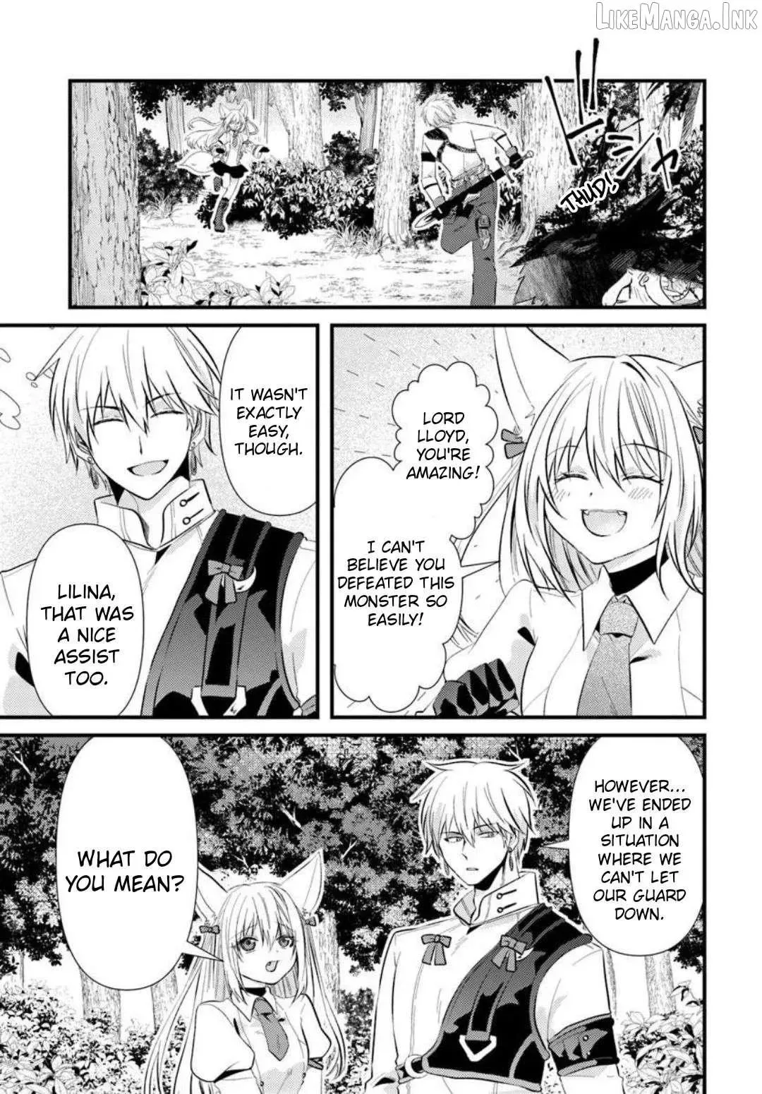 I Reincarnated as the Leader of a Banishment Anime's Villain Party Destined to Face Karma, so I Banished Myself First Chapter 4.2 page 13