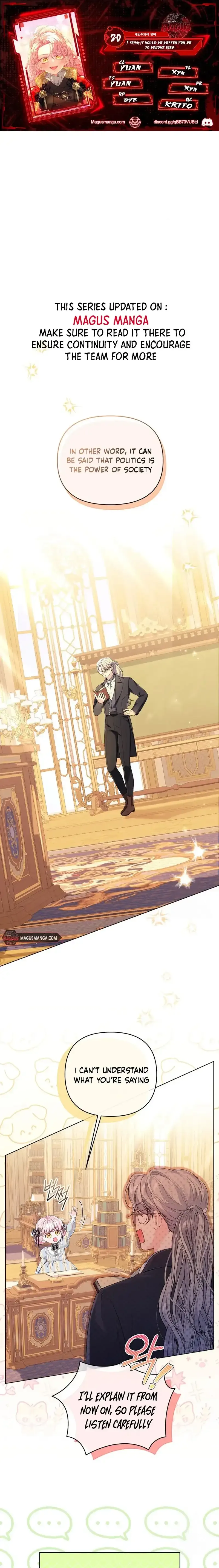 I Think It Would Be Better For Me to Become King Chapter 20 page 1