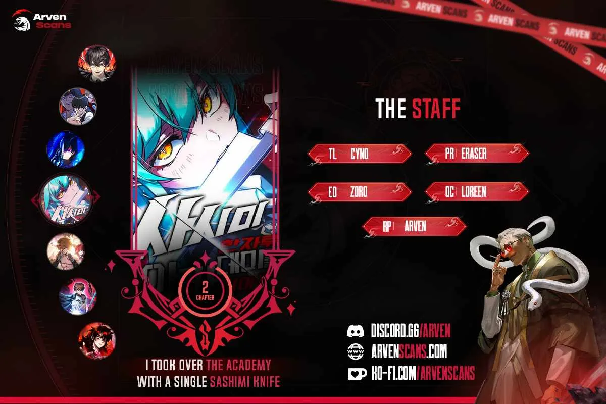 I Took over The Academy With a Single Sashimi Knife Chapter 2 page 1