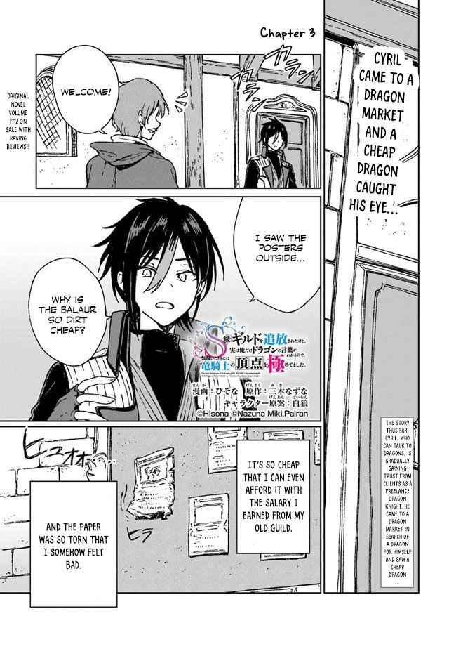 I've Been Kicked Out of an S-Rank Guild. But Only I Can Communicate With Dragons. Before I Knew It, I Became the Greatest Dragon Knight Chapter 3 page 2
