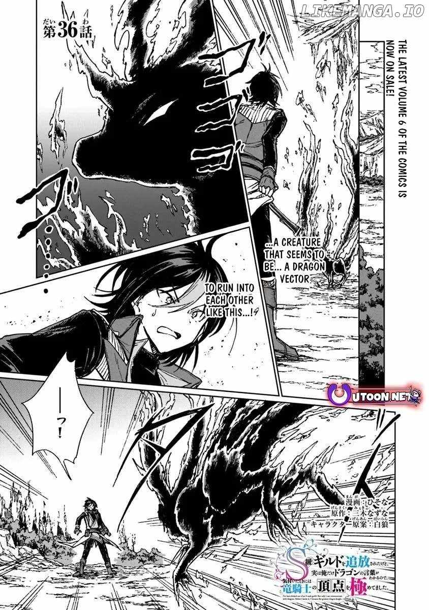 I've Been Kicked Out of an S-Rank Guild. But Only I Can Communicate With Dragons. Before I Knew It, I Became the Greatest Dragon Knight Chapter 36.1 page 1