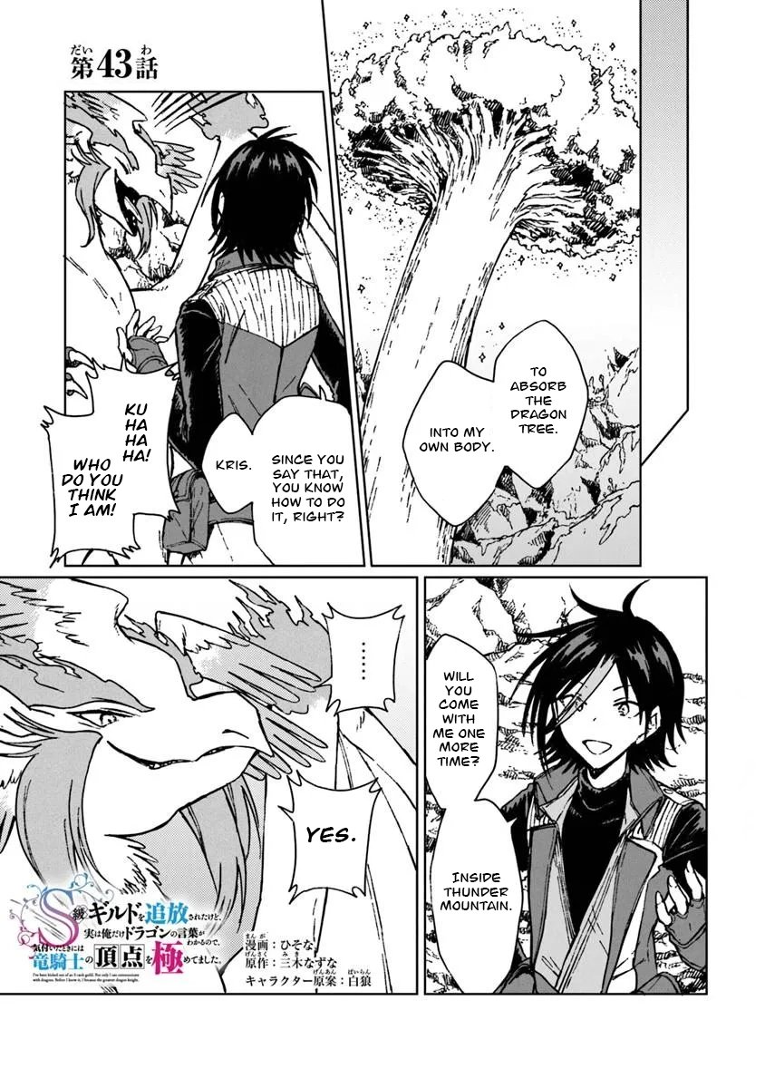 I've Been Kicked Out of an S-Rank Guild. But Only I Can Communicate With Dragons. Before I Knew It, I Became the Greatest Dragon Knight Chapter 43 page 2