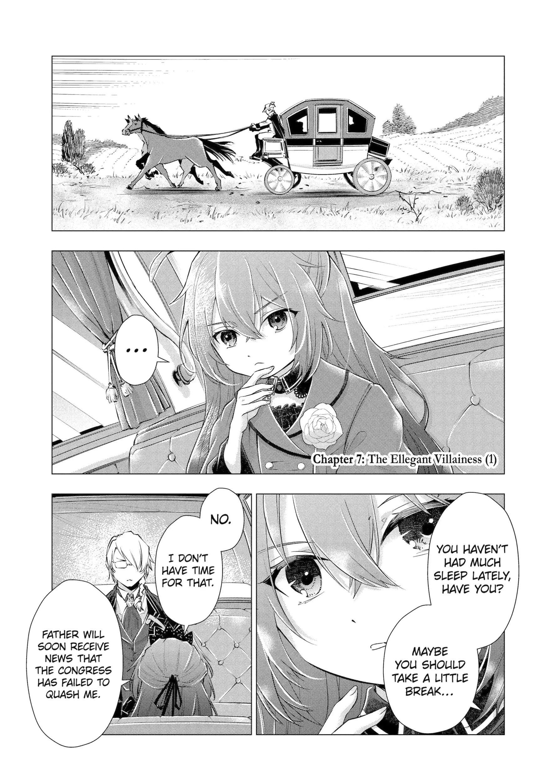 I Want to Be a Glamorous Villainess! – The Beloved Reincarnated Girl Enjoys Her Second Life to the Fullest Chapter 7.1 page 1