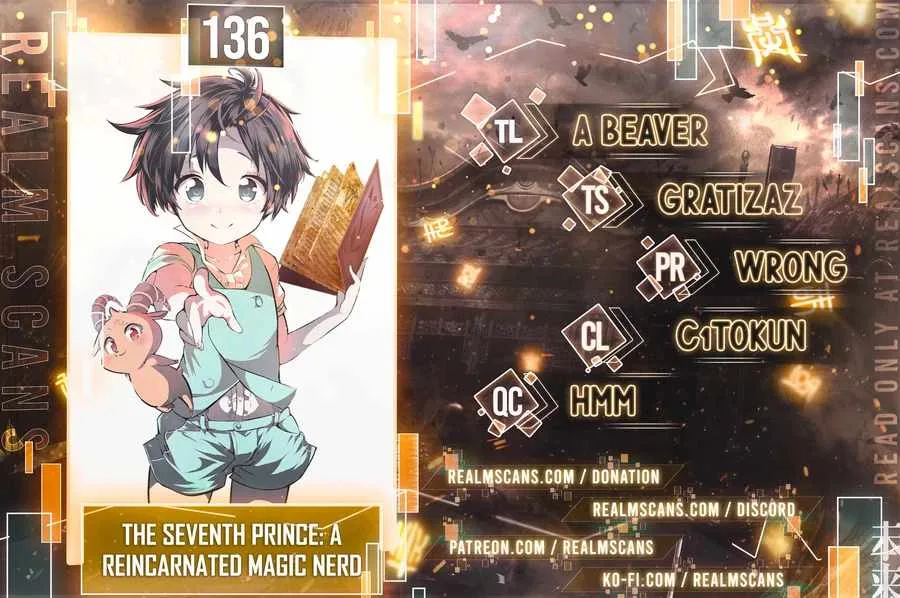 I was reincarnated as the 7th Prince so I will perfect my magic as I please Chapter 136 page 1
