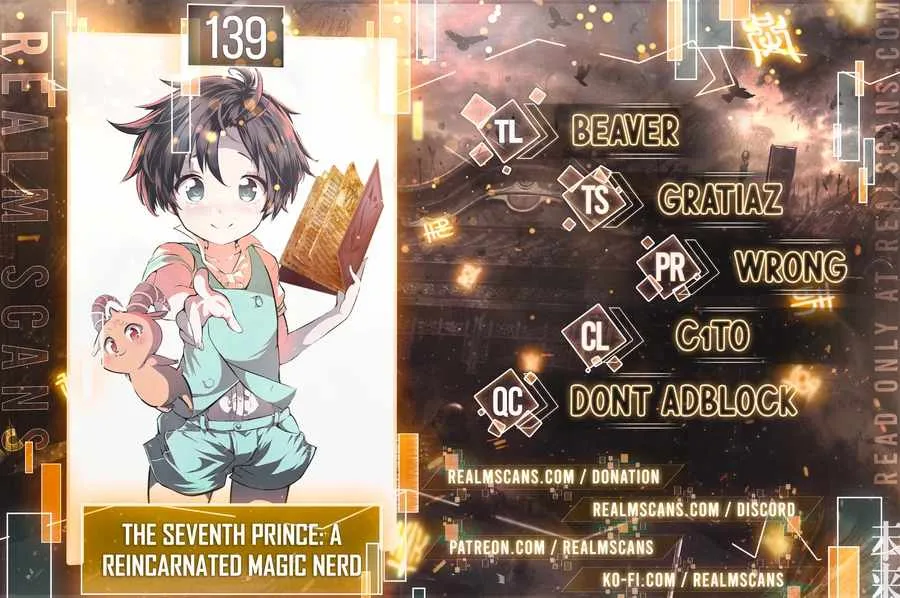 I was reincarnated as the 7th Prince so I will perfect my magic as I please Chapter 139 page 1