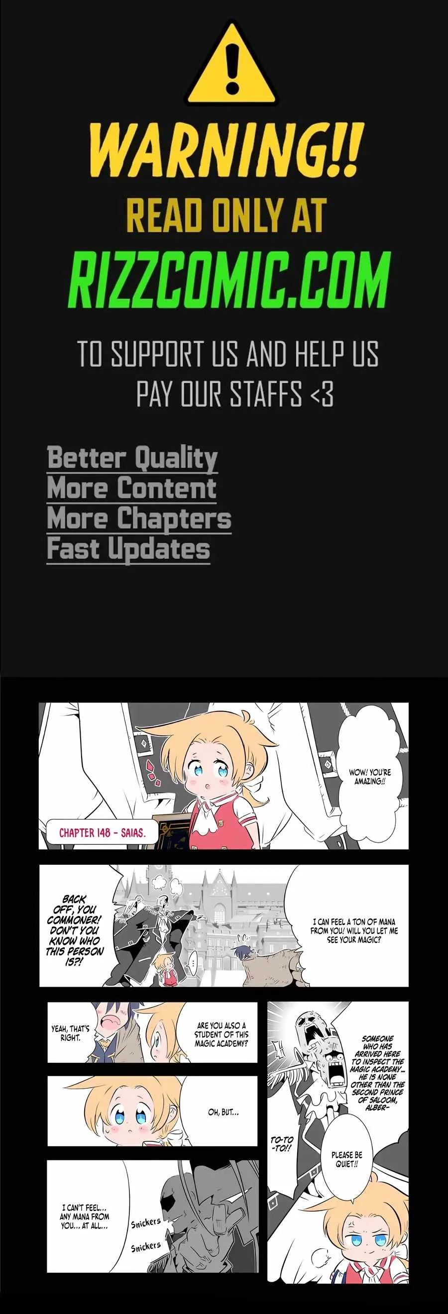 I was reincarnated as the 7th Prince so I will perfect my magic as I please Chapter 148 page 1