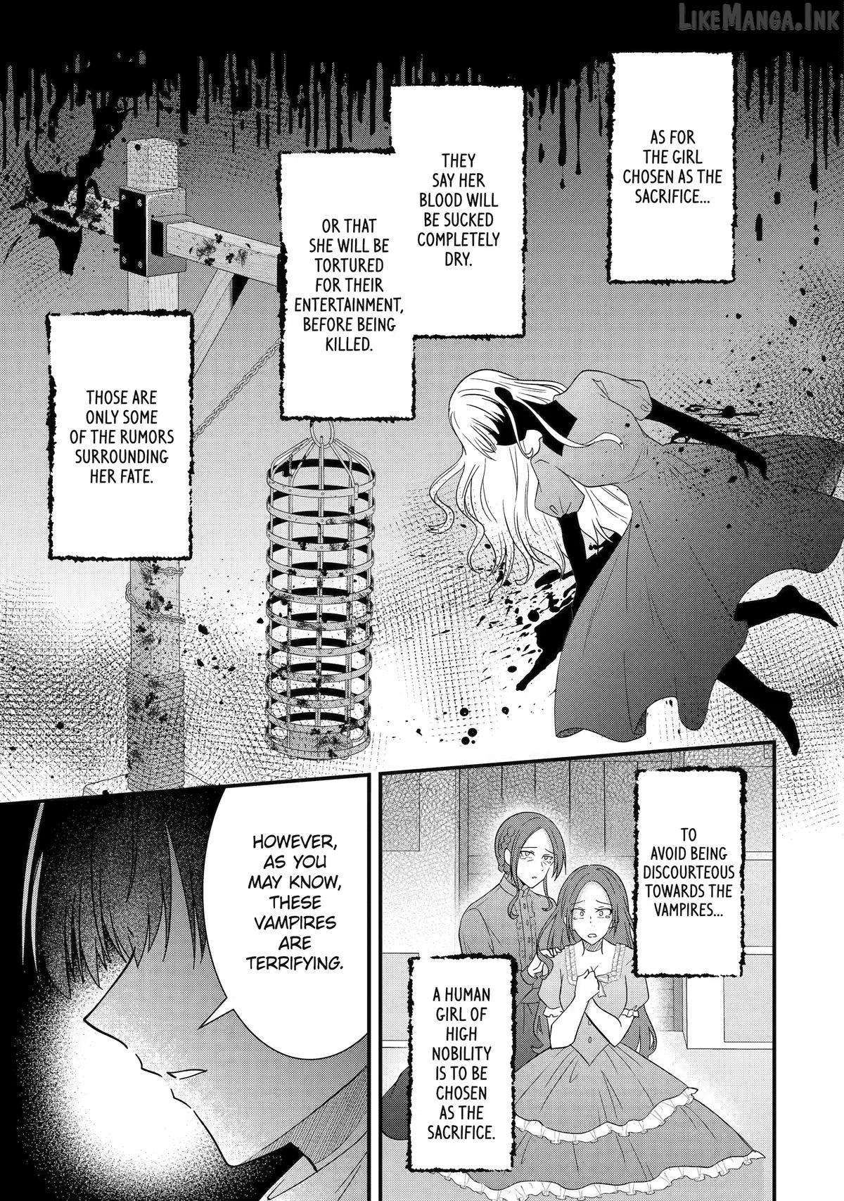 I Was Sacrificed to a Vampire, But He Spoils Me Instead! Chapter 1 page 6