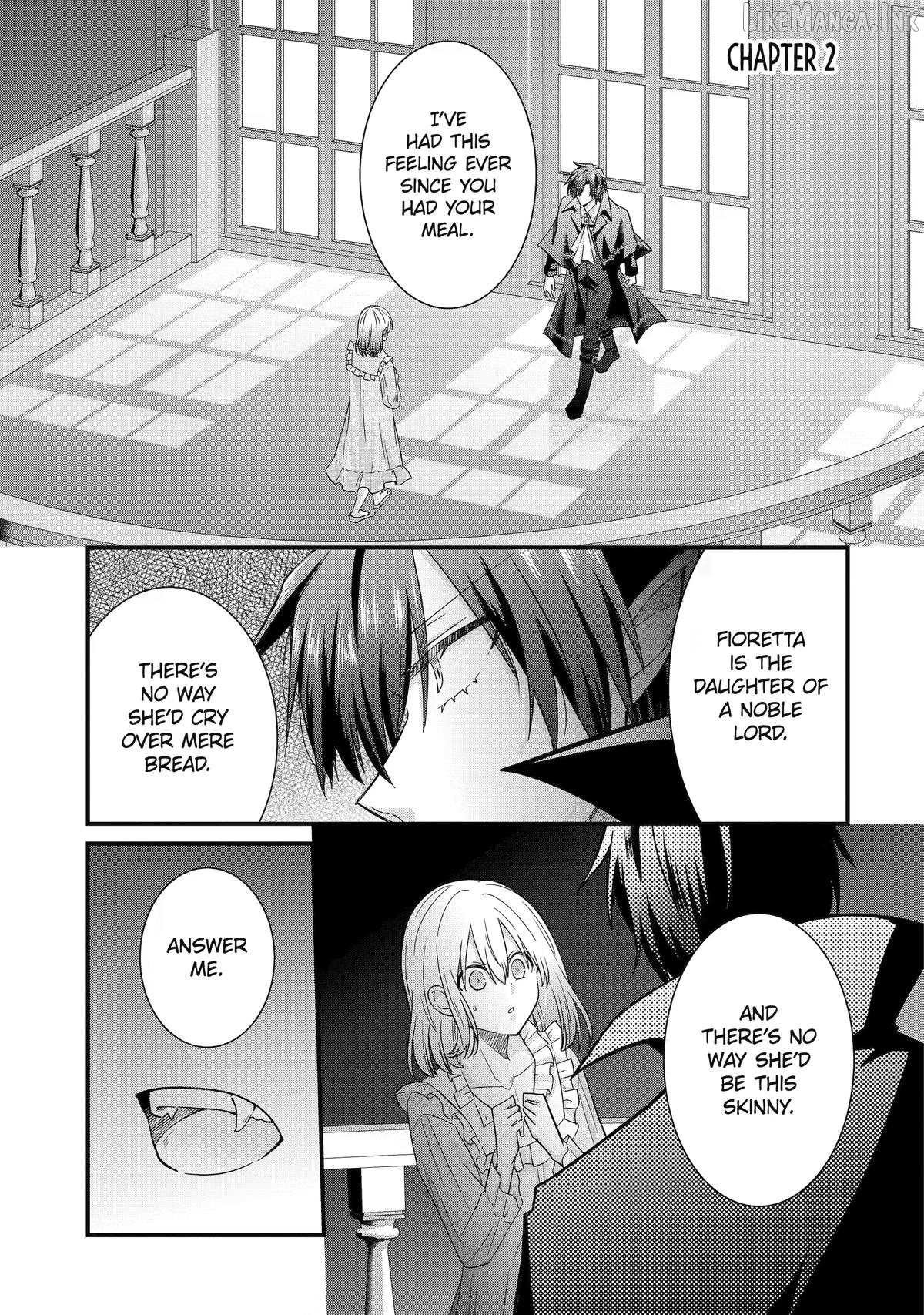 I Was Sacrificed to a Vampire, But He Spoils Me Instead! Chapter 2 page 1