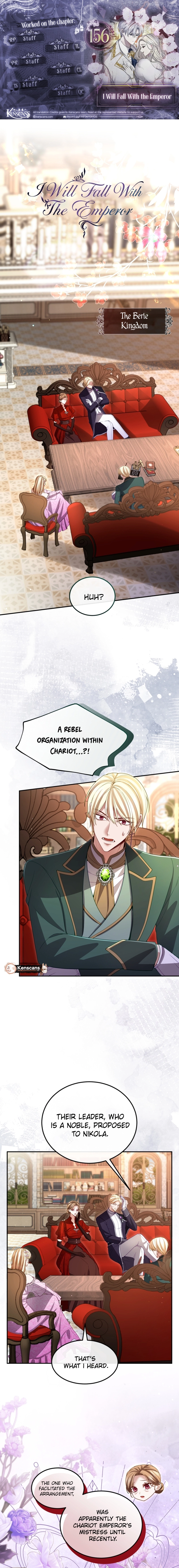 I will fall with the emperor Chapter 156 page 1