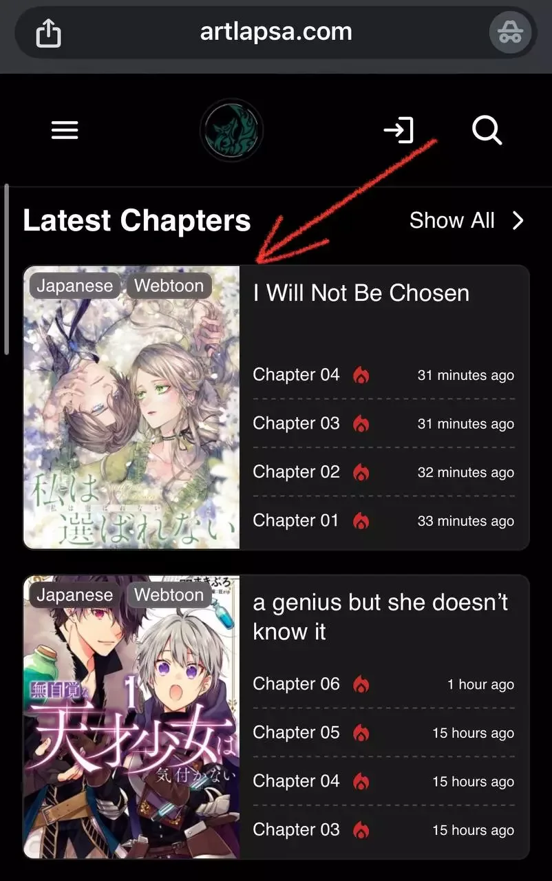 I Will Not Be Chosen Chapter 1 page 2
