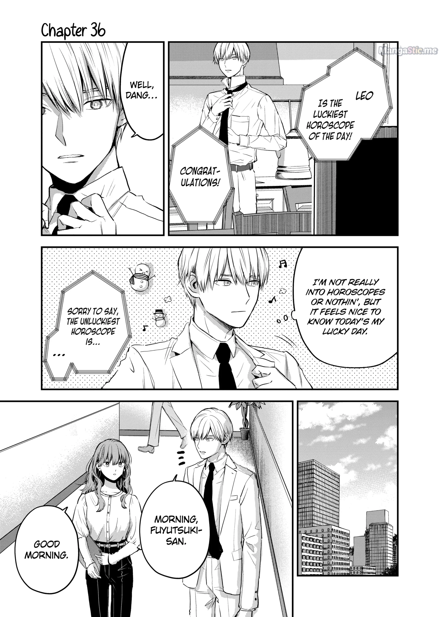 Ice Guy and the Cool Female Colleague Chapter 36 page 1