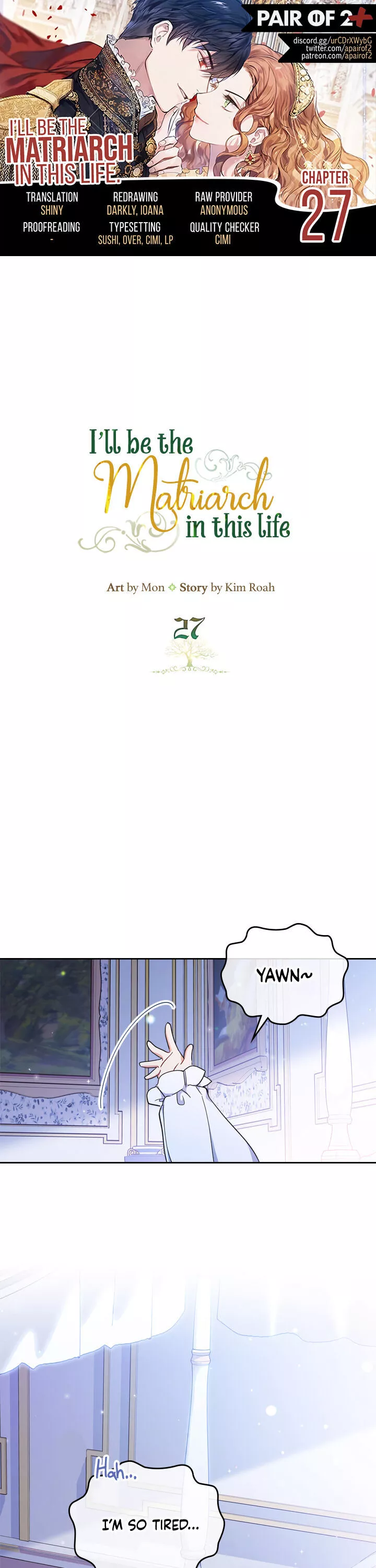 I’ll Be The Matriarch In This Life Chapter 27 page 1