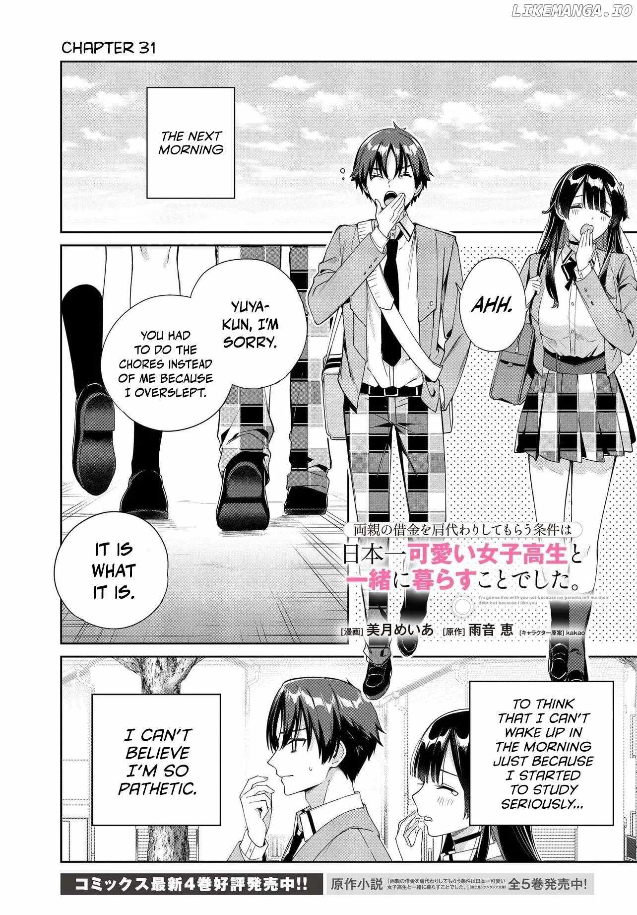 I’m Gonna Live with You Not Because My Parents Left Me Their Debt But Because I Like You Chapter 31 page 2