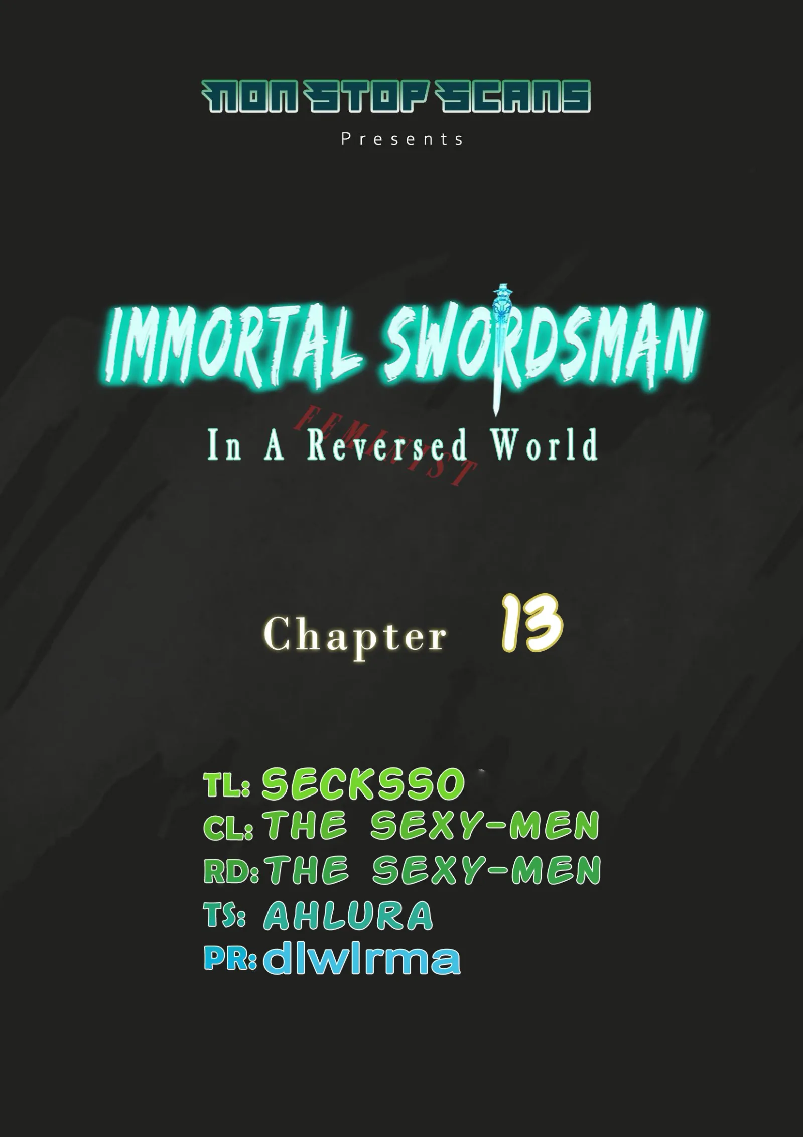 Immortal Swordsman in The Reverse World Chapter 13 page 1