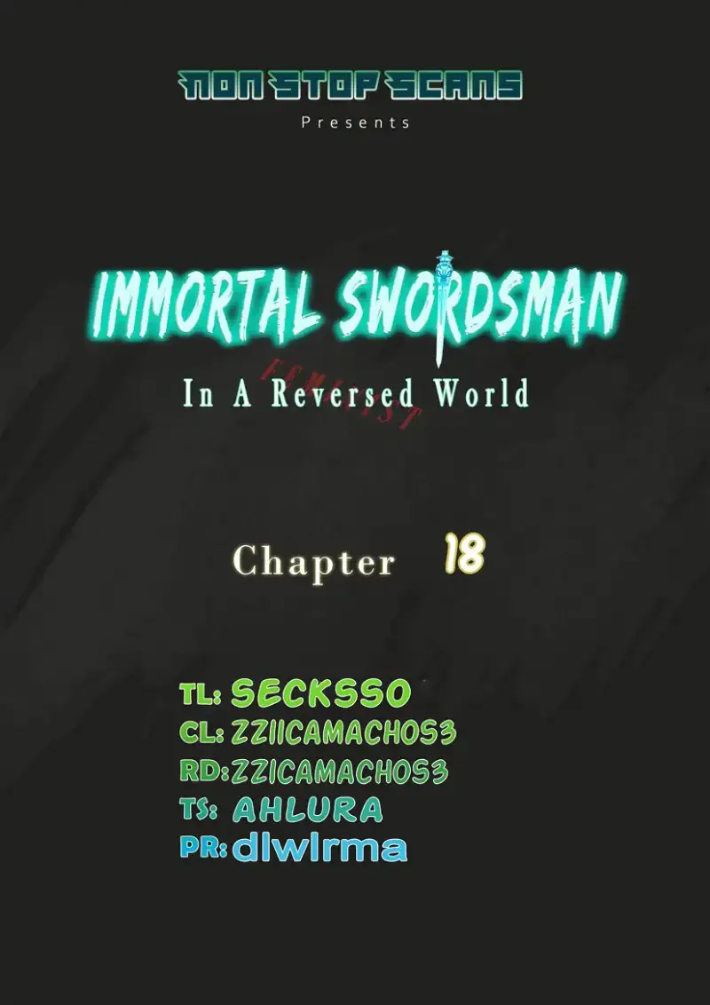 Immortal Swordsman in The Reverse World Chapter 18 page 1