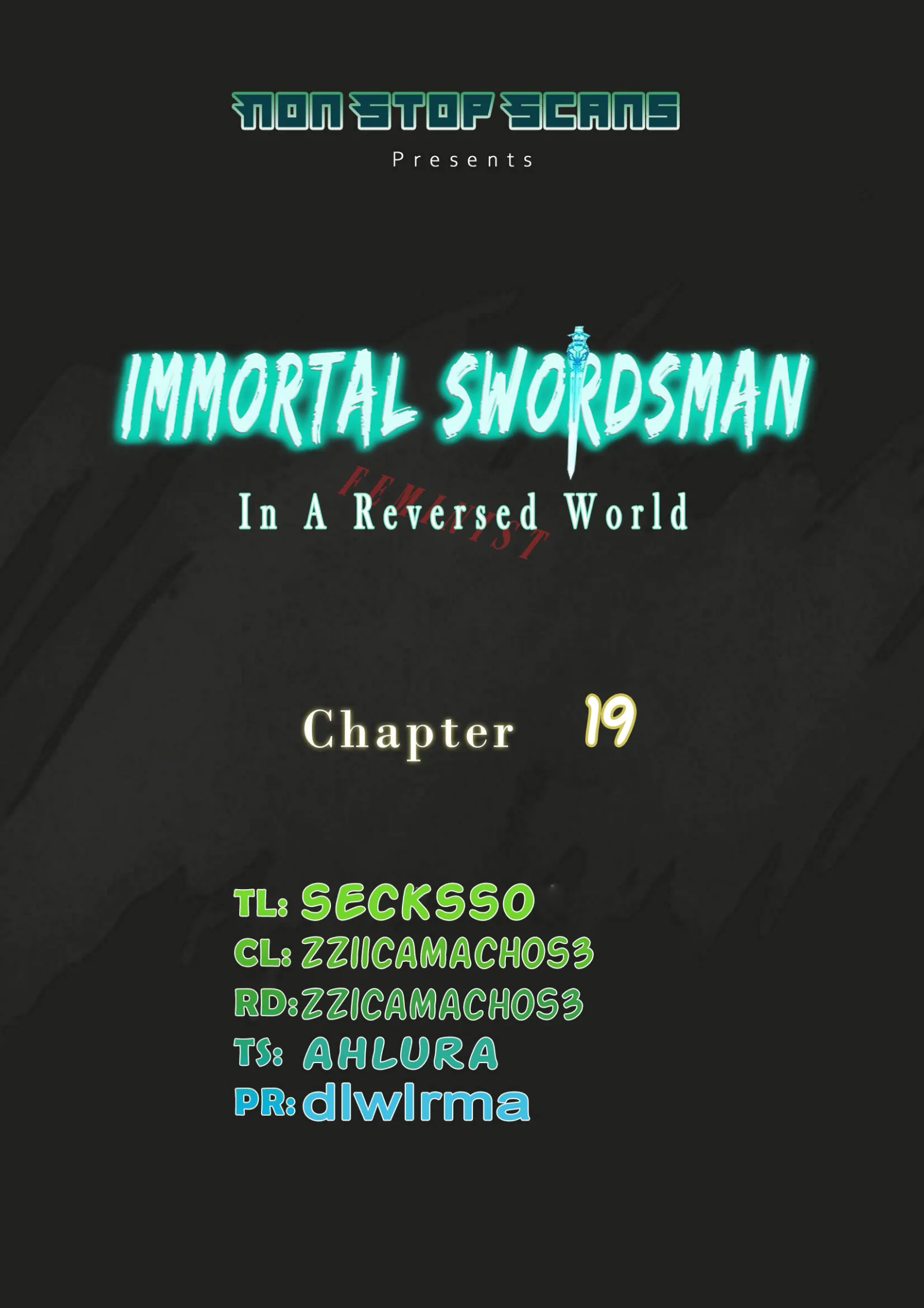 Immortal Swordsman in The Reverse World Chapter 19 page 1