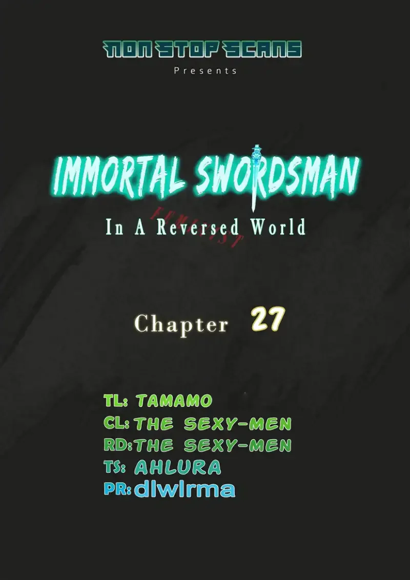 Immortal Swordsman in The Reverse World Chapter 27 page 1