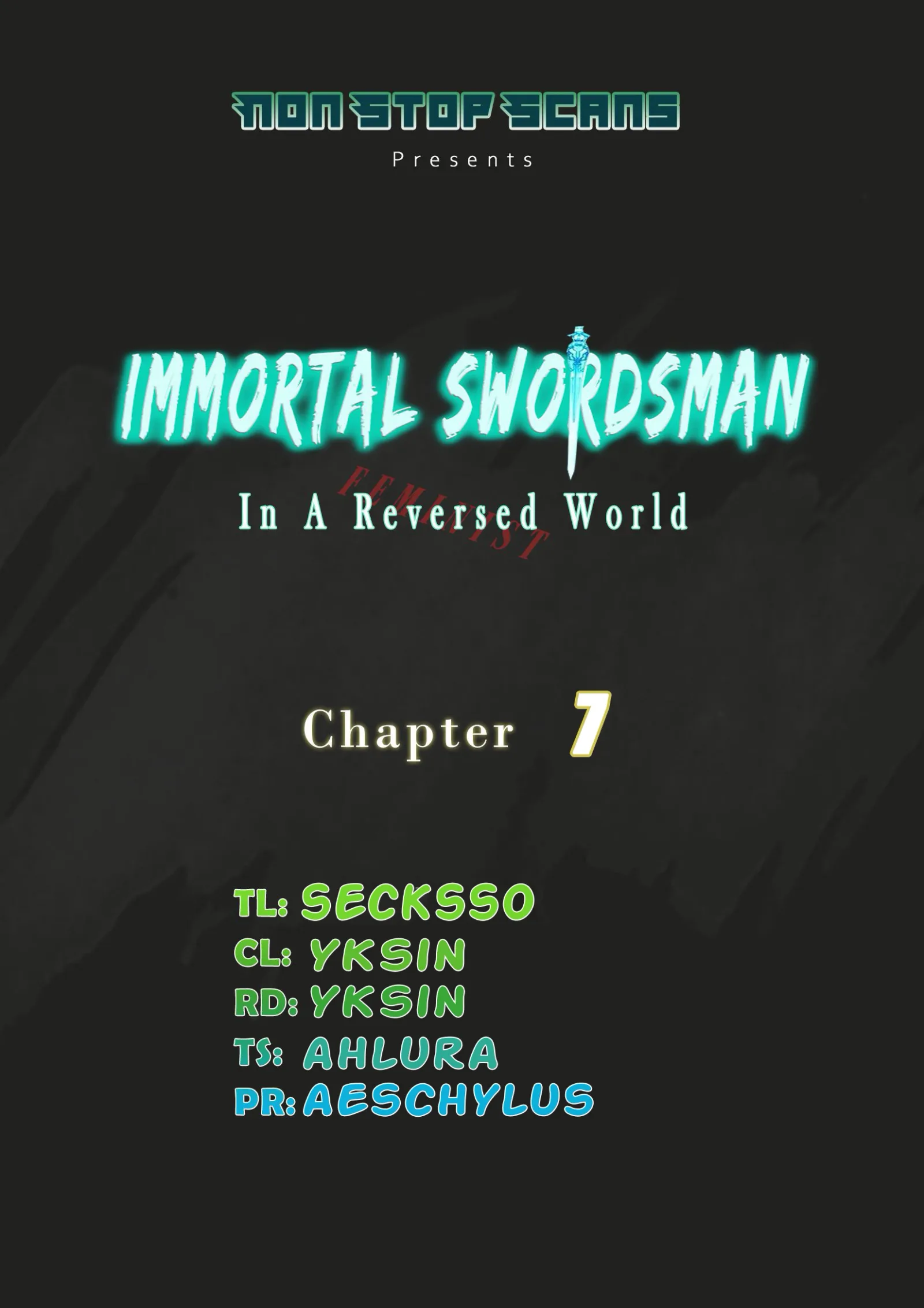 Immortal Swordsman in The Reverse World Chapter 7 page 1