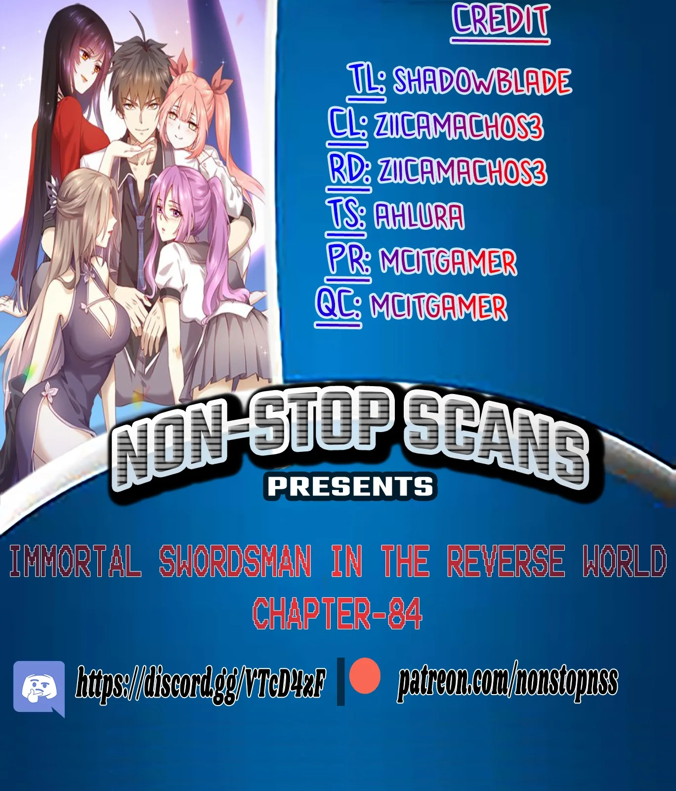 Immortal Swordsman in The Reverse World Chapter 84 page 1
