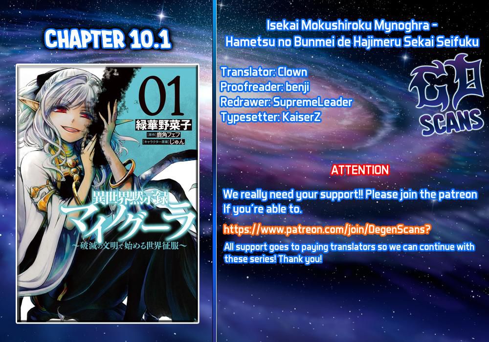 Isekai Apocalypse MYNOGHRA ~The conquest of the world starts with the civilization of ruin~ Chapter 10.1 page 1