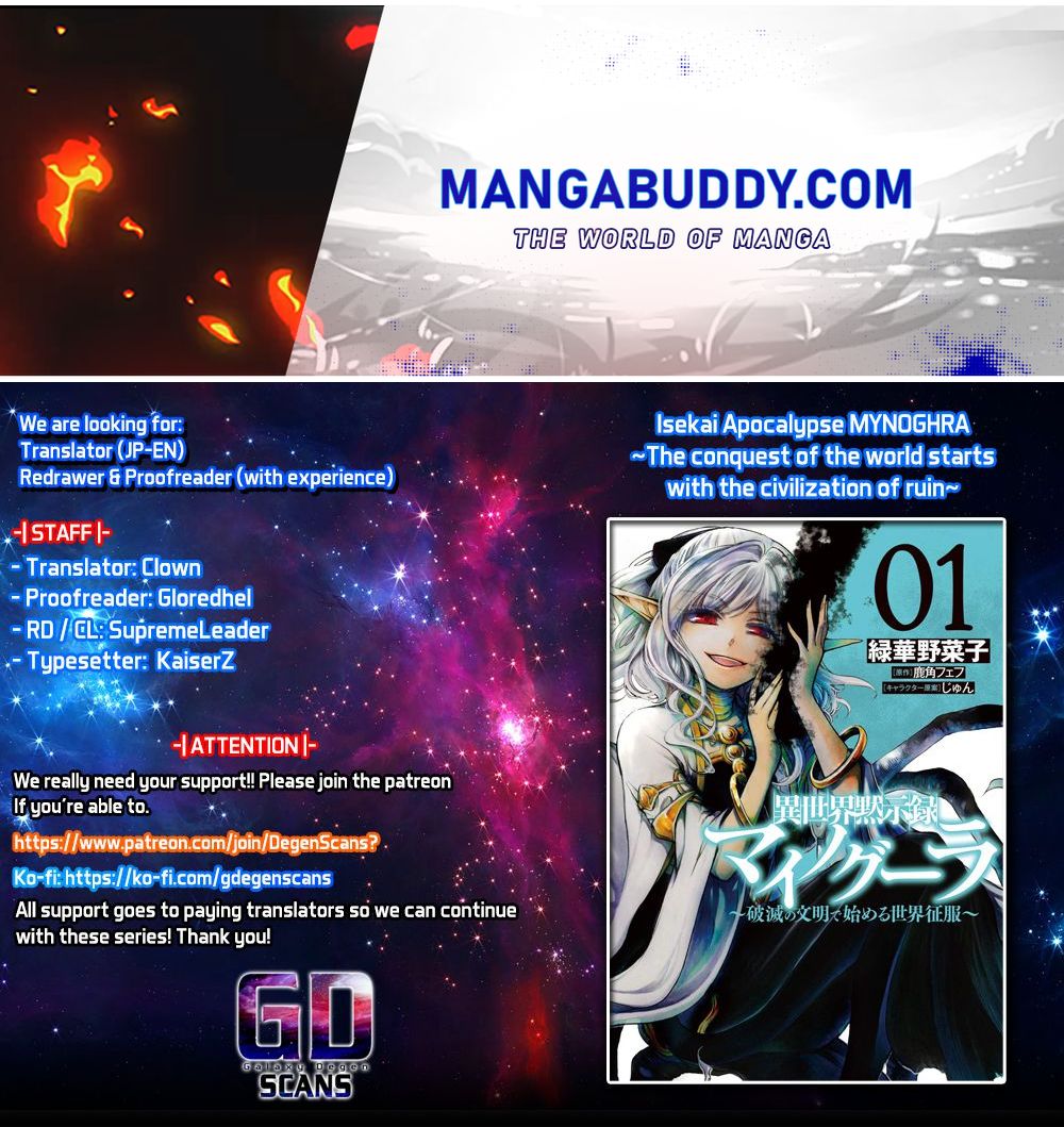 Isekai Apocalypse MYNOGHRA ~The conquest of the world starts with the civilization of ruin~ Chapter 15.5 page 1