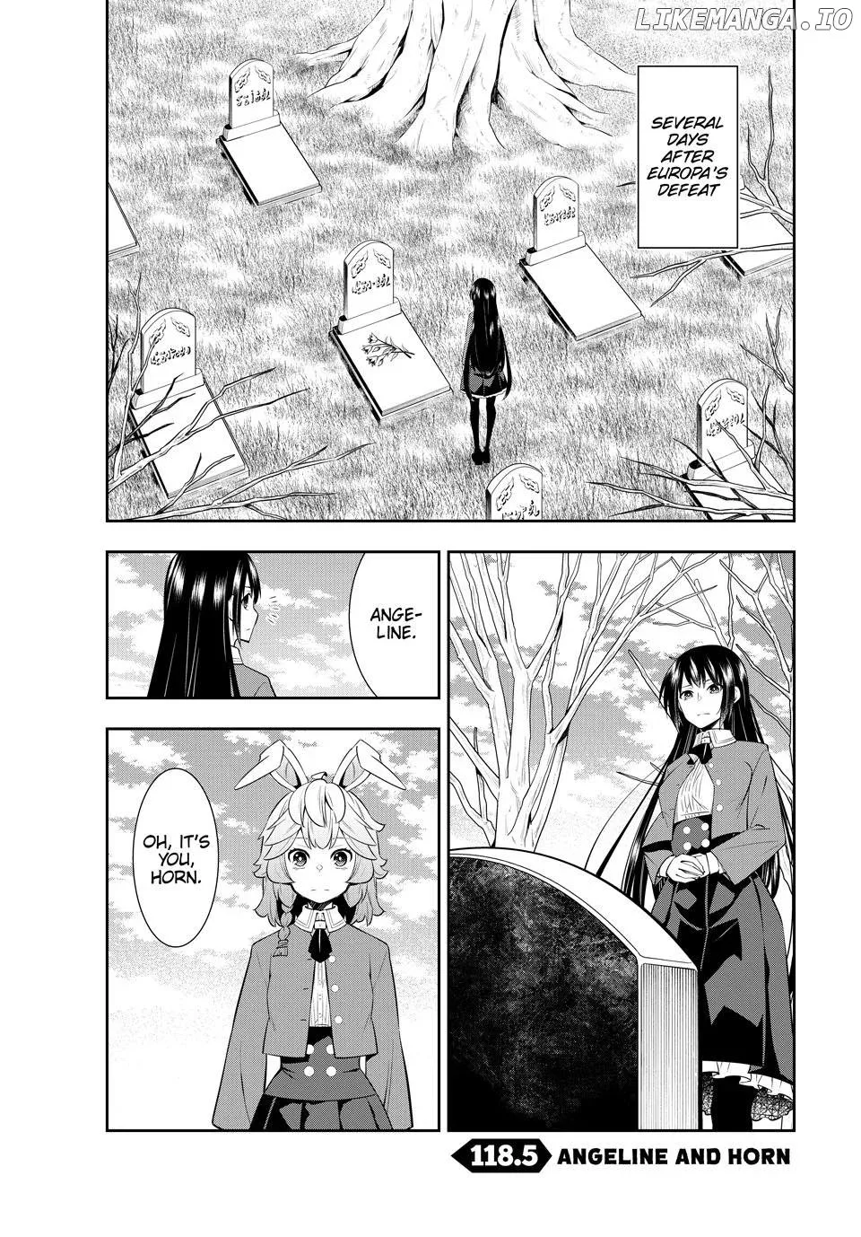 Isekai Maou to Shoukan Shoujo Dorei Majutsu Chapter 118.5 page 1
