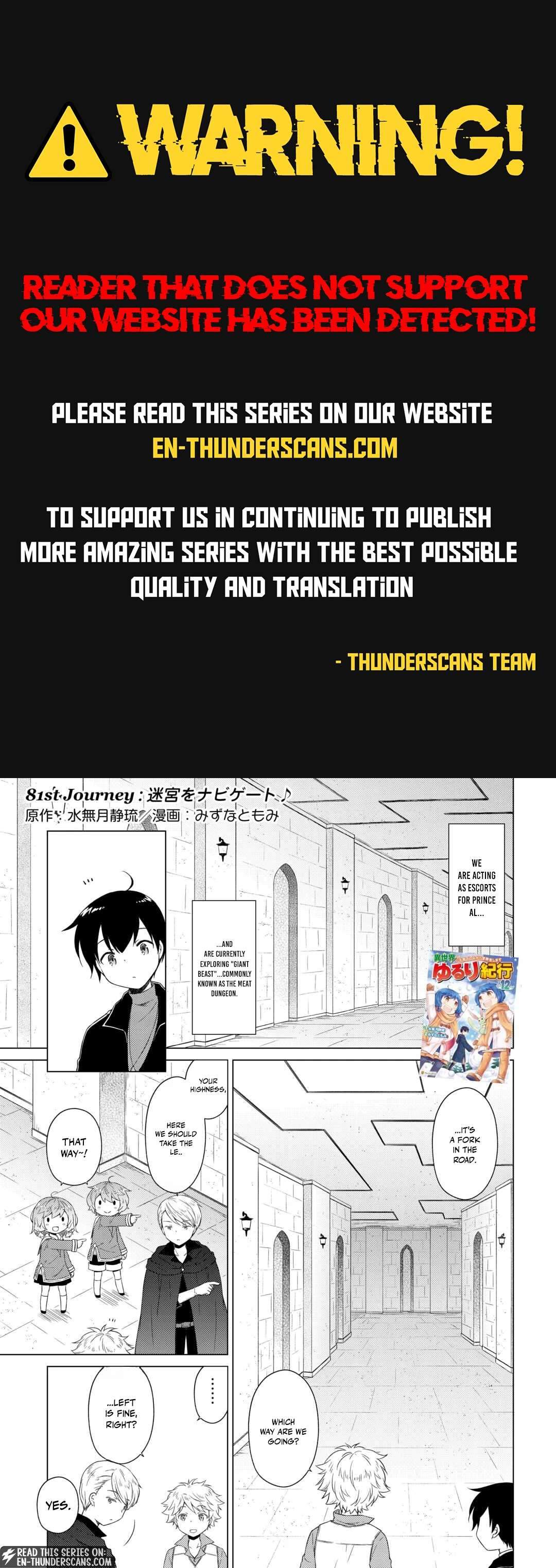 Isekai Yururi Kikou: Kosodateshinagara Boukensha Shimasu Chapter 81 page 1