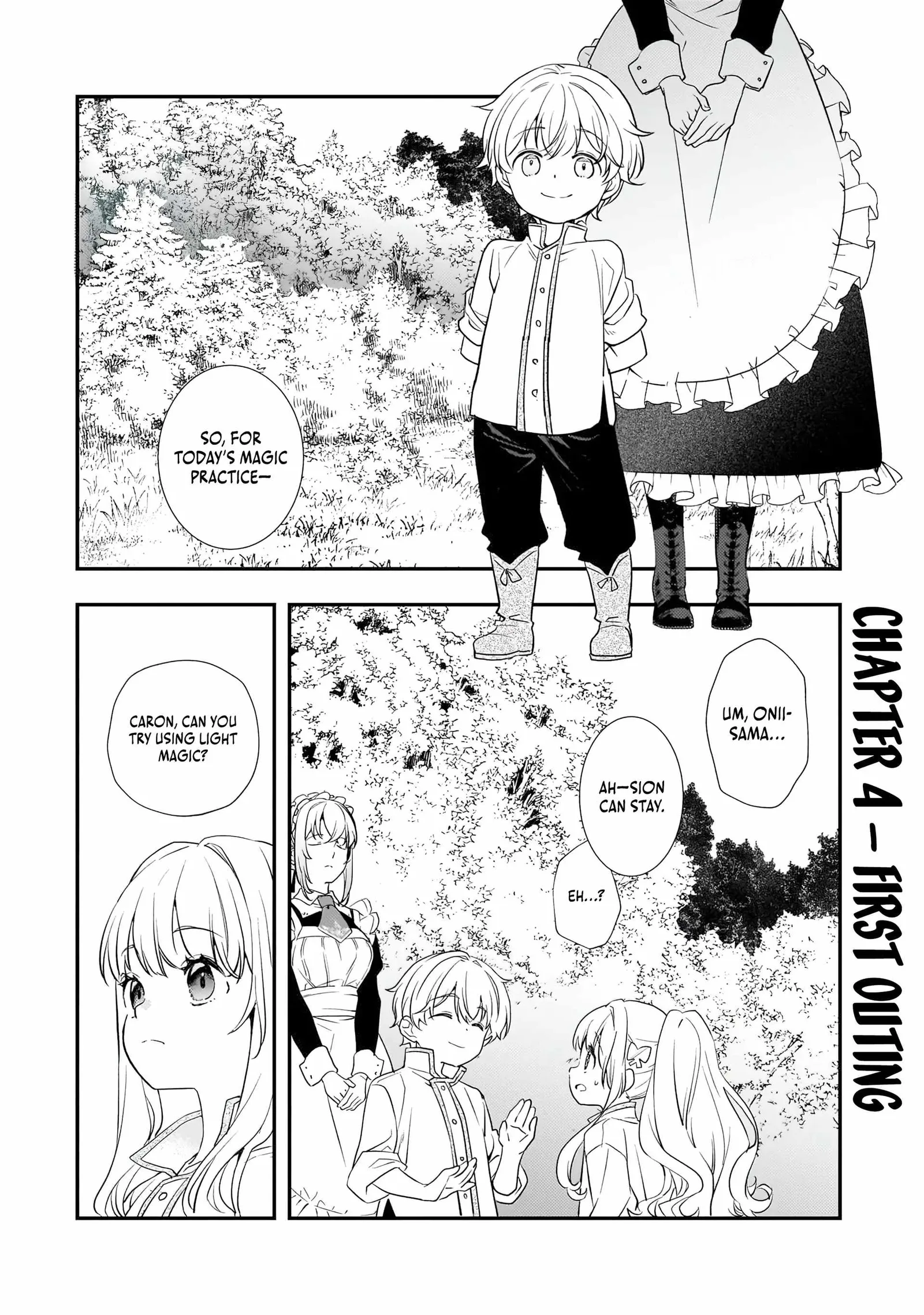 I’ve Reincarnated Into the Older Brother of a Villainess That Was Fated to Die, so I Decided to Nurture Her to Change the Future ~ I’m the Strongest in the World, but the Cutest in the World Is My Little Sister ~ Chapter 4.1 page 1