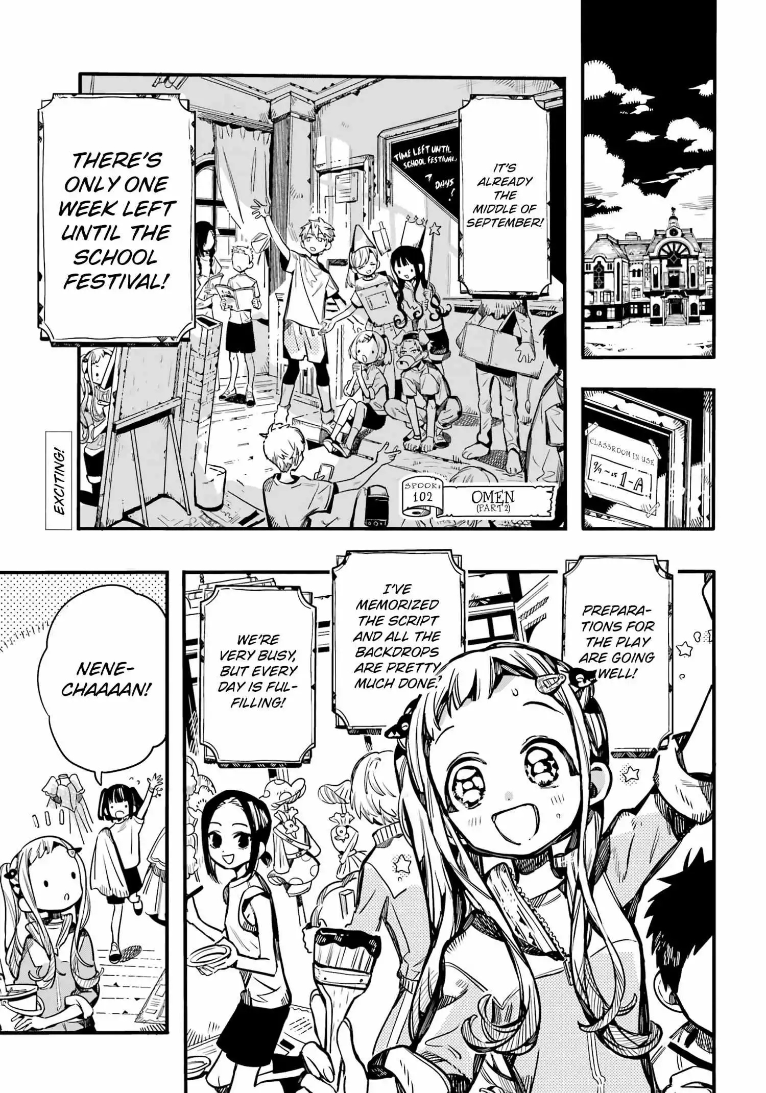 Jibaku Shounen Hanako-kun Chapter 102 page 3