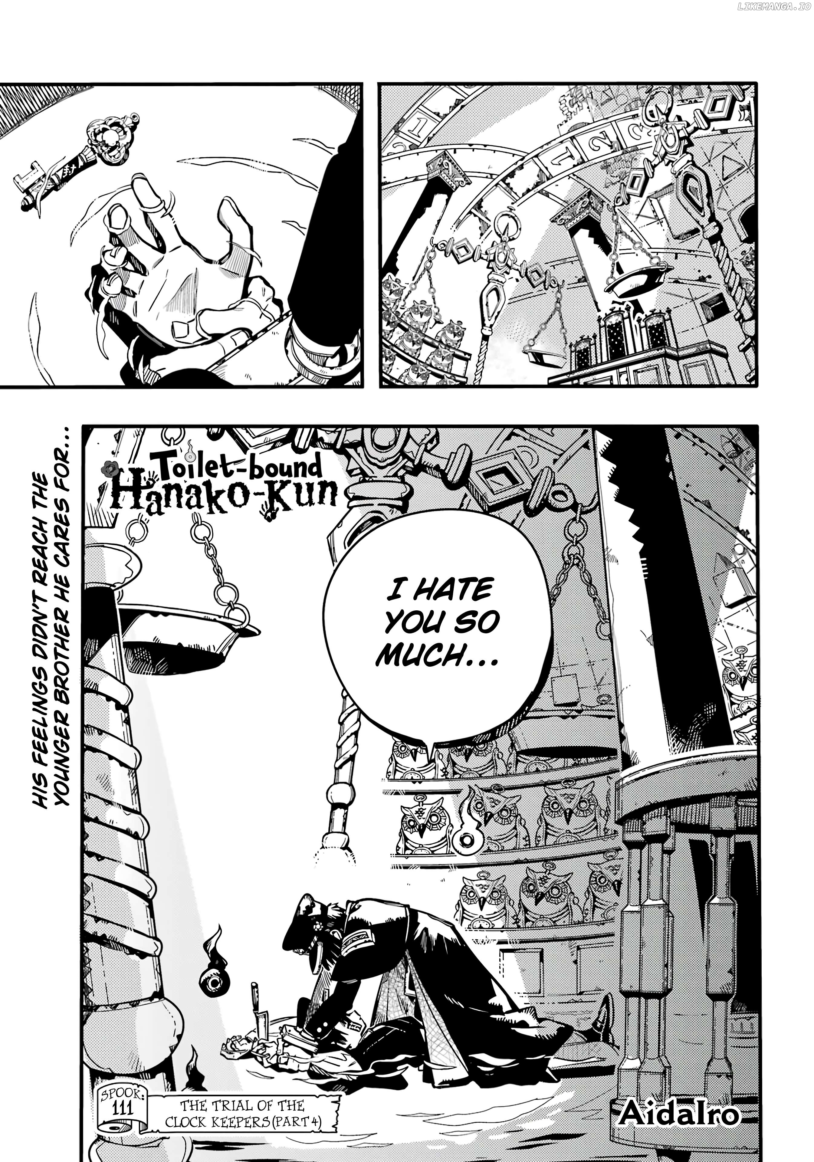 Jibaku Shounen Hanako-kun Chapter 111 page 3