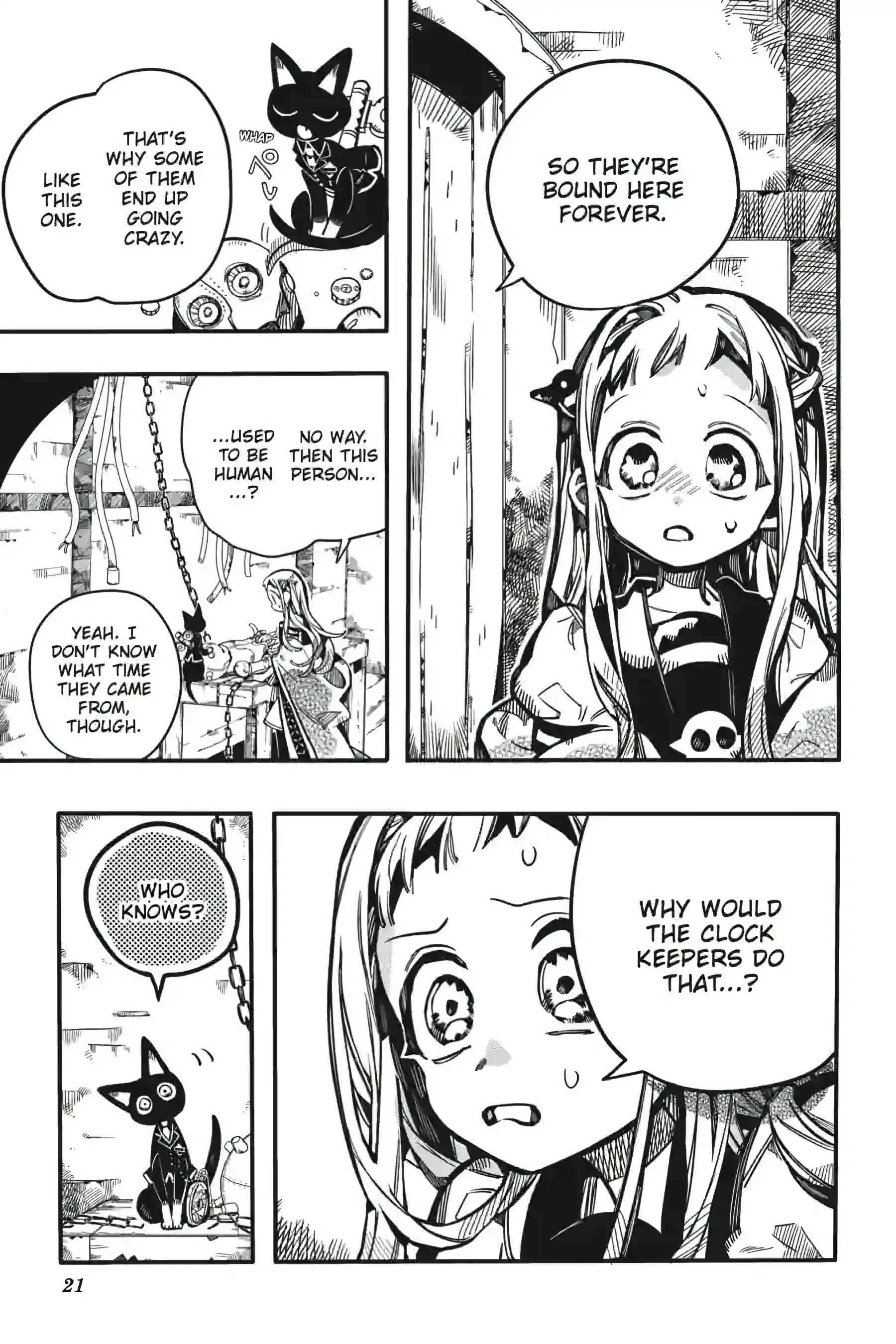 Jibaku Shounen Hanako-kun Chapter 124 page 21