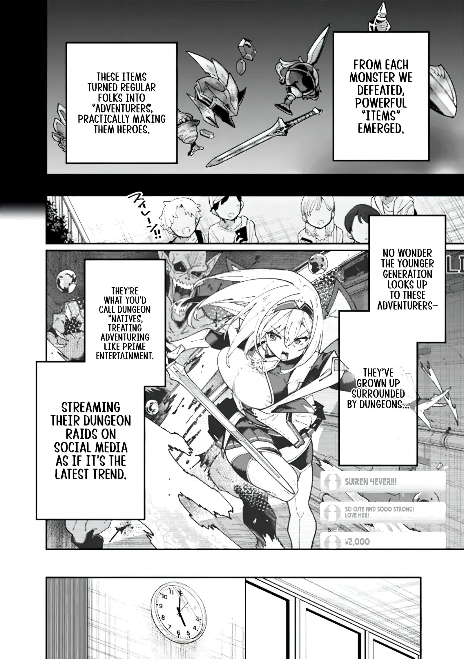 Jimi na Ojisan, Jitsu wa Eiyu Datta. -Jikaku ga Nai mama Muso Shitetara, Mei no Dungeon Haishin de Sarasareteta yo desu Chapter 1.1 page 12