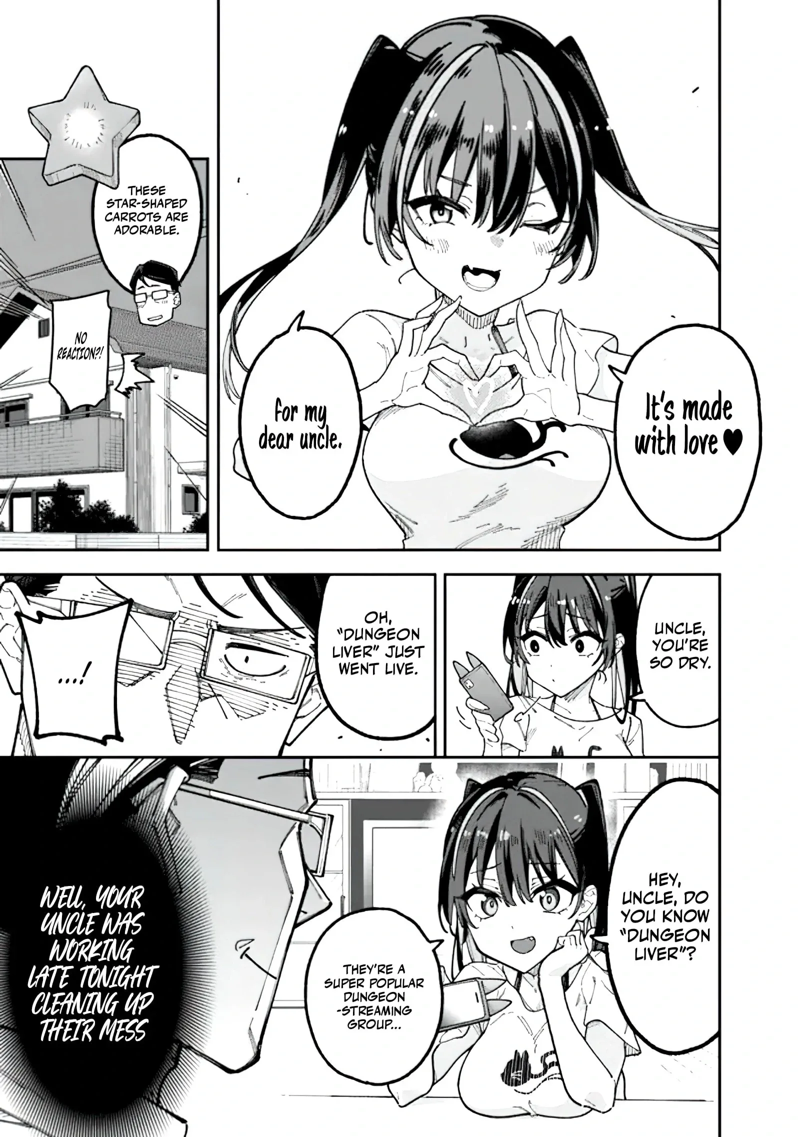 Jimi na Ojisan, Jitsu wa Eiyu Datta. -Jikaku ga Nai mama Muso Shitetara, Mei no Dungeon Haishin de Sarasareteta yo desu Chapter 1.2 page 23