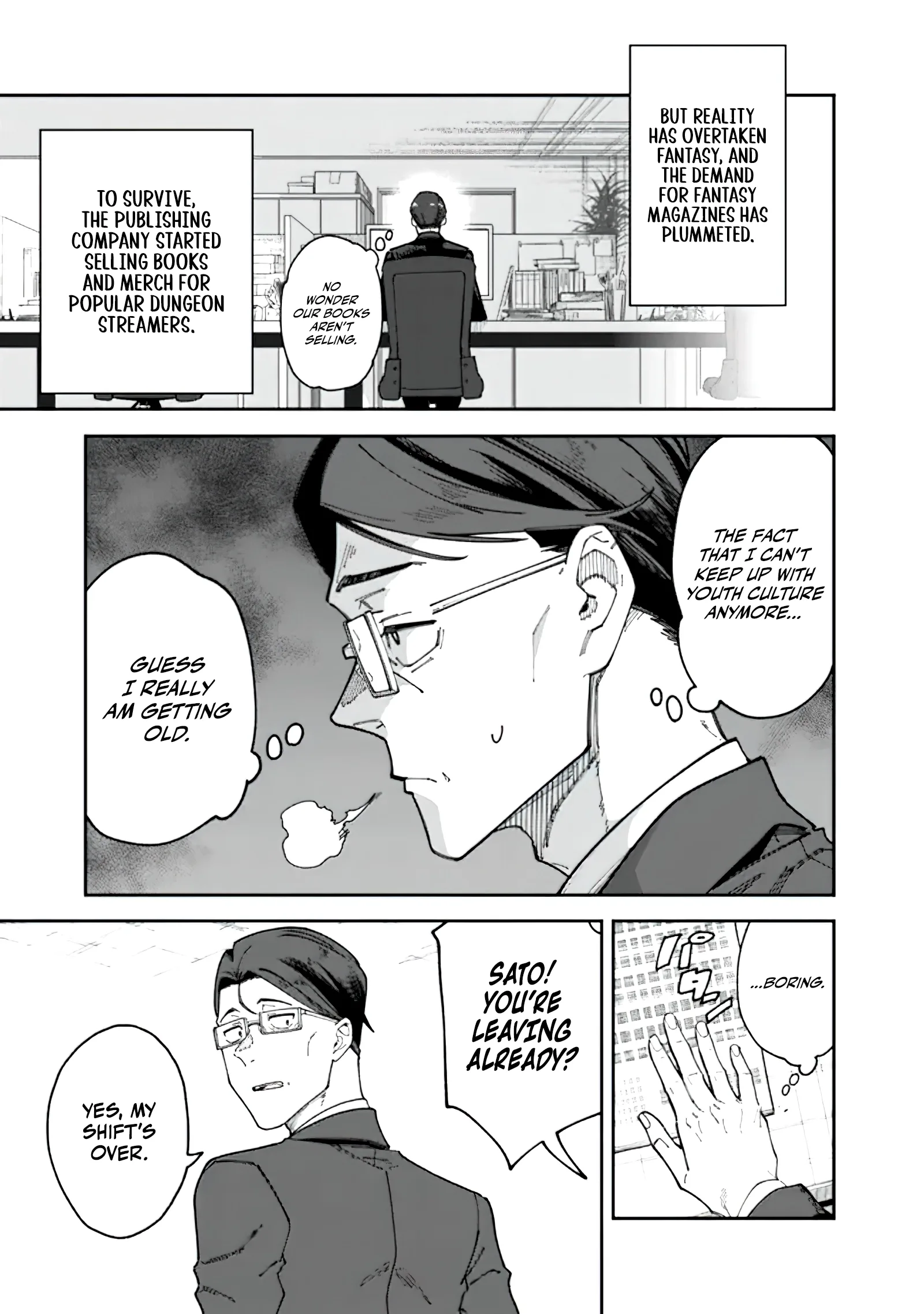 Jimi na Ojisan, Jitsu wa Eiyu Datta. -Jikaku ga Nai mama Muso Shitetara, Mei no Dungeon Haishin de Sarasareteta yo desu Chapter 1.2 page 13