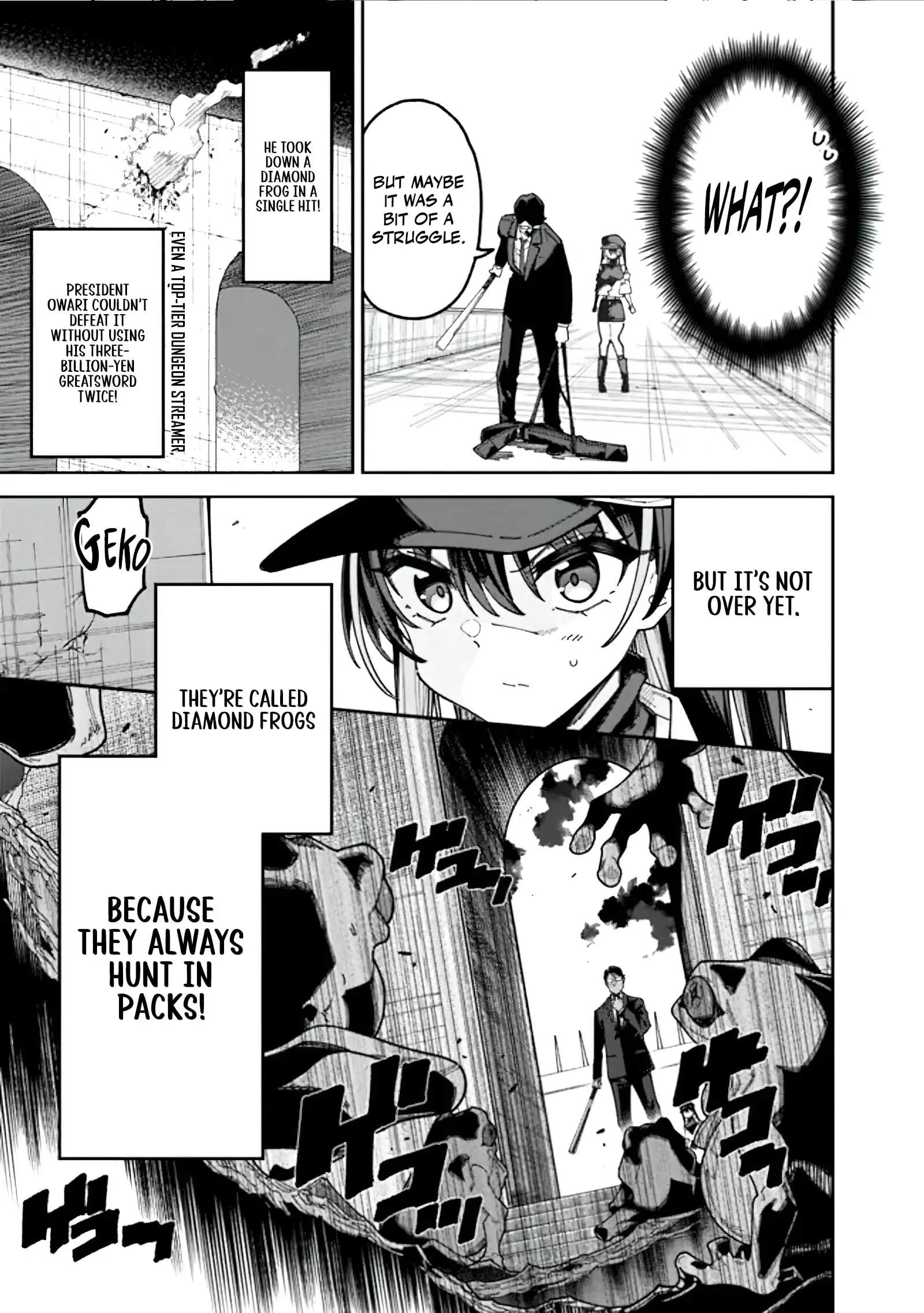 Jimi na Ojisan, Jitsu wa Eiyu Datta. -Jikaku ga Nai mama Muso Shitetara, Mei no Dungeon Haishin de Sarasareteta yo desu Chapter 1.3 page 12