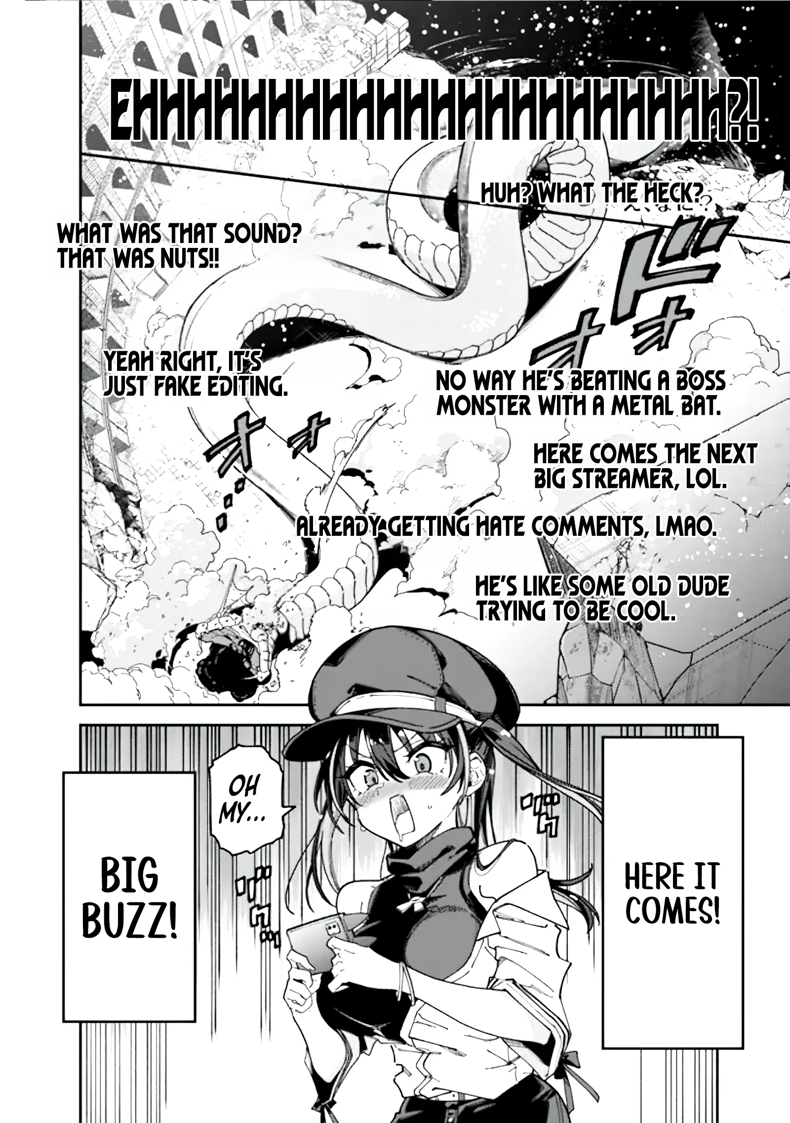 Jimi na Ojisan, Jitsu wa Eiyu Datta. -Jikaku ga Nai mama Muso Shitetara, Mei no Dungeon Haishin de Sarasareteta yo desu Chapter 1.3 page 27
