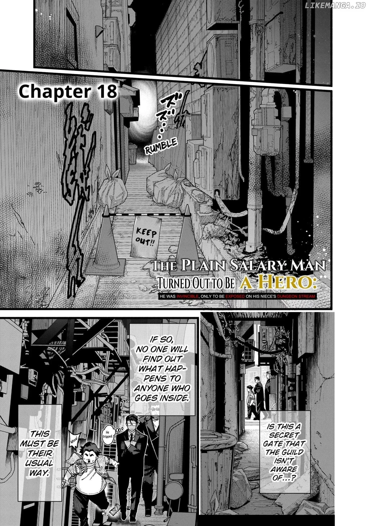 Jimi na Ojisan, Jitsu wa Eiyu Datta. -Jikaku ga Nai mama Muso Shitetara, Mei no Dungeon Haishin de Sarasareteta yo desu Chapter 18 page 1