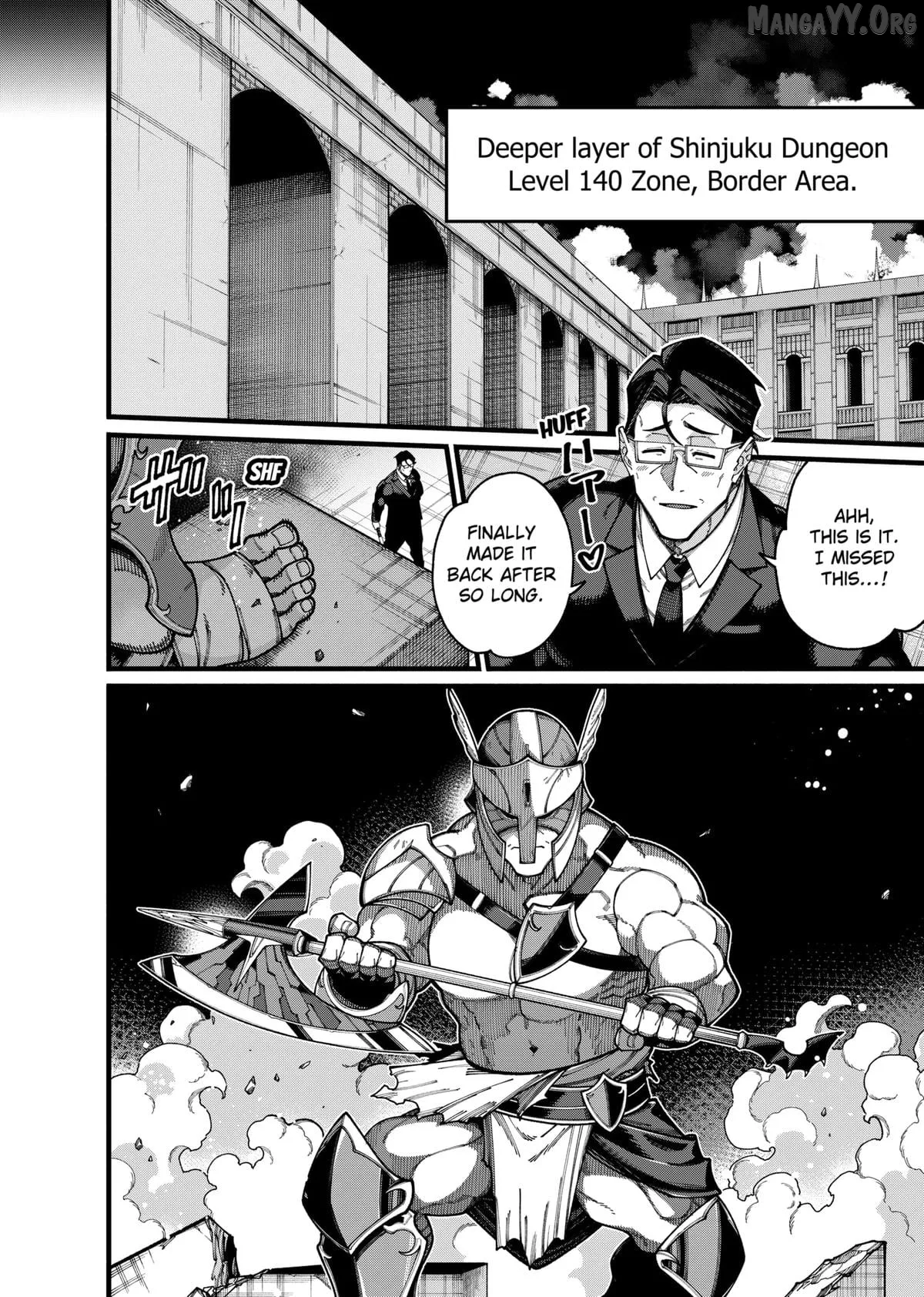 Jimi na Ojisan, Jitsu wa Eiyu Datta. -Jikaku ga Nai mama Muso Shitetara, Mei no Dungeon Haishin de Sarasareteta yo desu Chapter 24 page 14