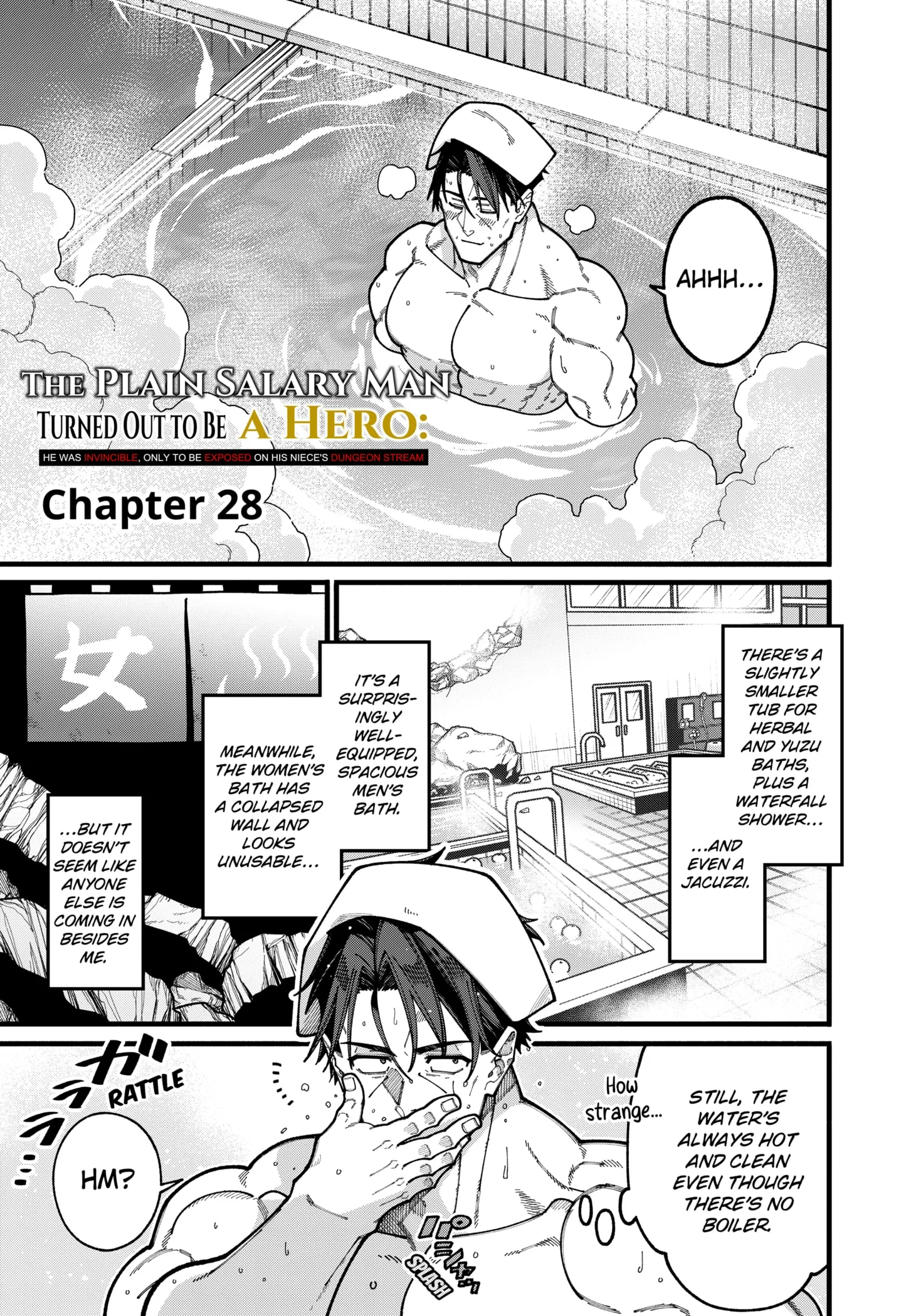 Jimi na Ojisan, Jitsu wa Eiyu Datta. -Jikaku ga Nai mama Muso Shitetara, Mei no Dungeon Haishin de Sarasareteta yo desu Chapter 28 page 1
