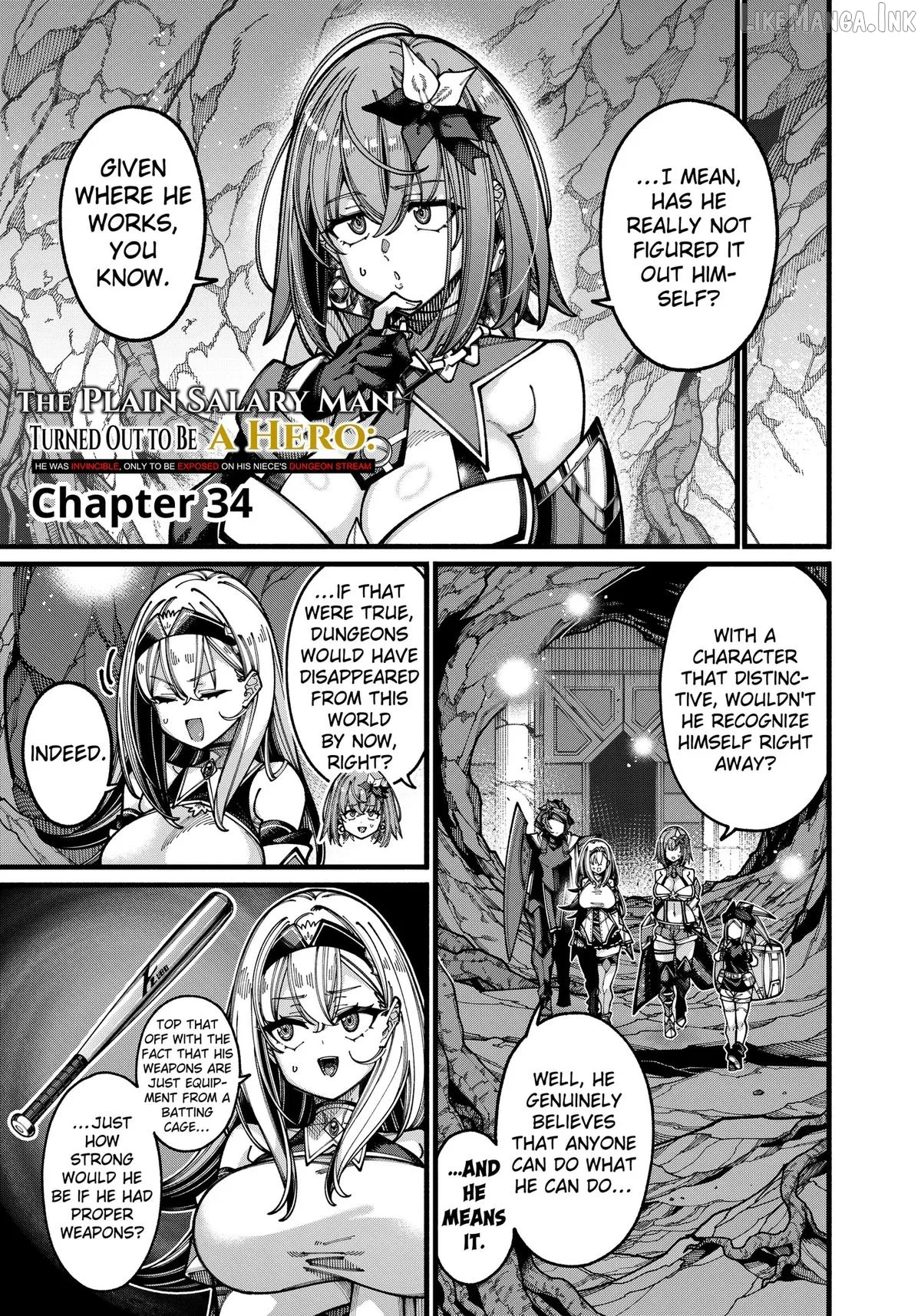 Jimi na Ojisan, Jitsu wa Eiyu Datta. -Jikaku ga Nai mama Muso Shitetara, Mei no Dungeon Haishin de Sarasareteta yo desu Chapter 34 page 1