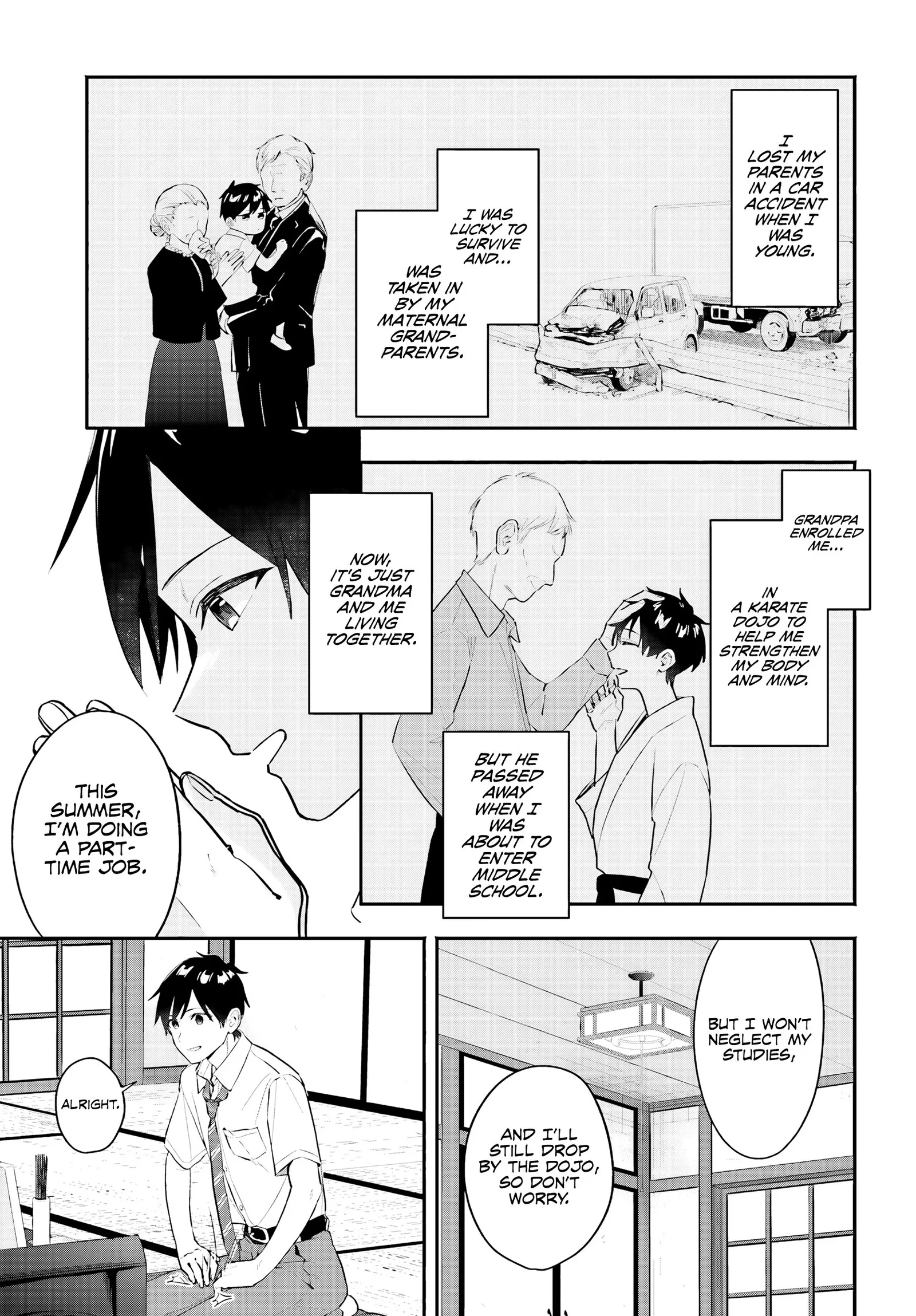 Kaji Daikou no Arubaito wo Hajimetara Gakuen Ichi no Bishoujo no Kazoku ni Kiniirarechaimashita. Chapter 1 page 11