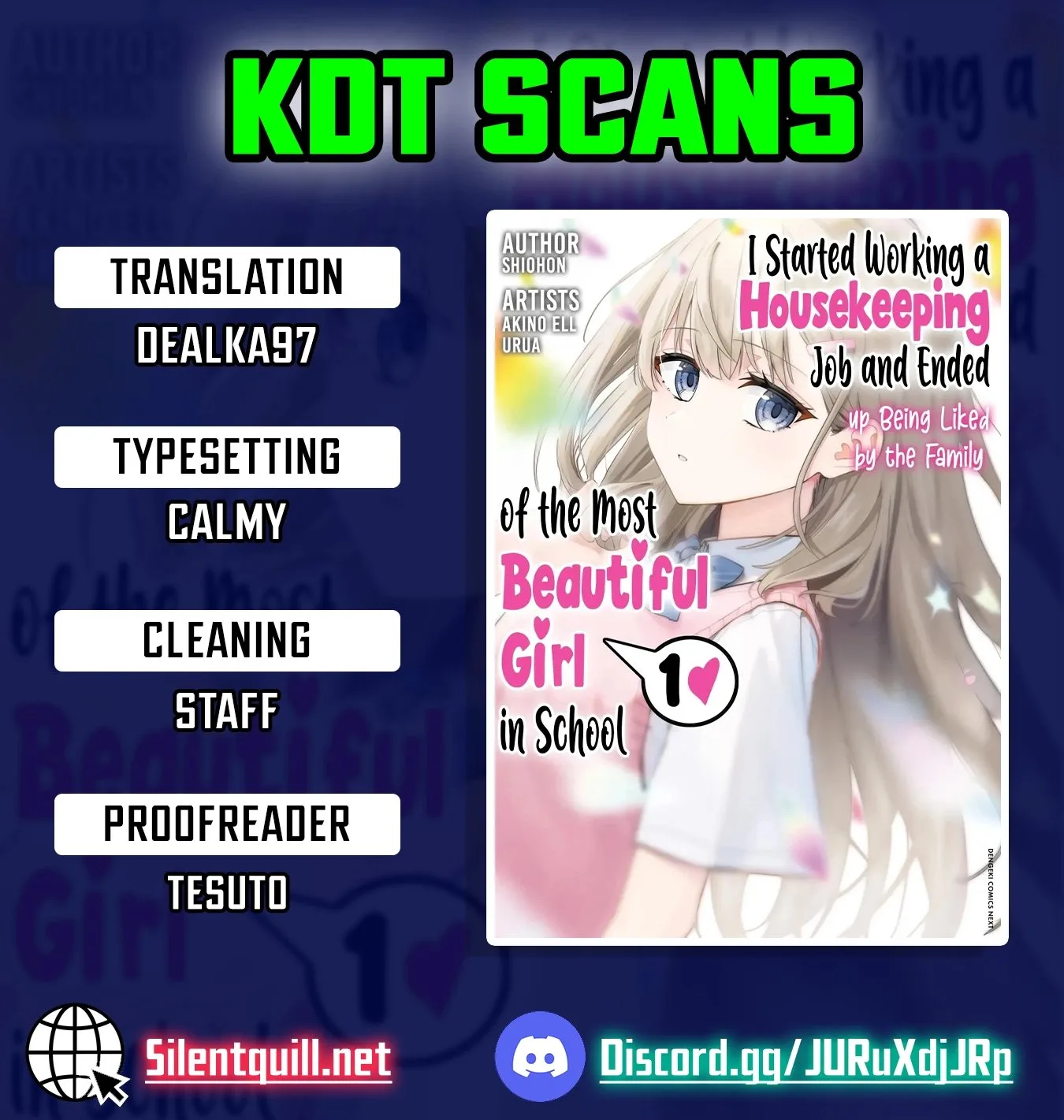 Kaji Daikou no Arubaito wo Hajimetara Gakuen Ichi no Bishoujo no Kazoku ni Kiniirarechaimashita. Chapter 10 page 1