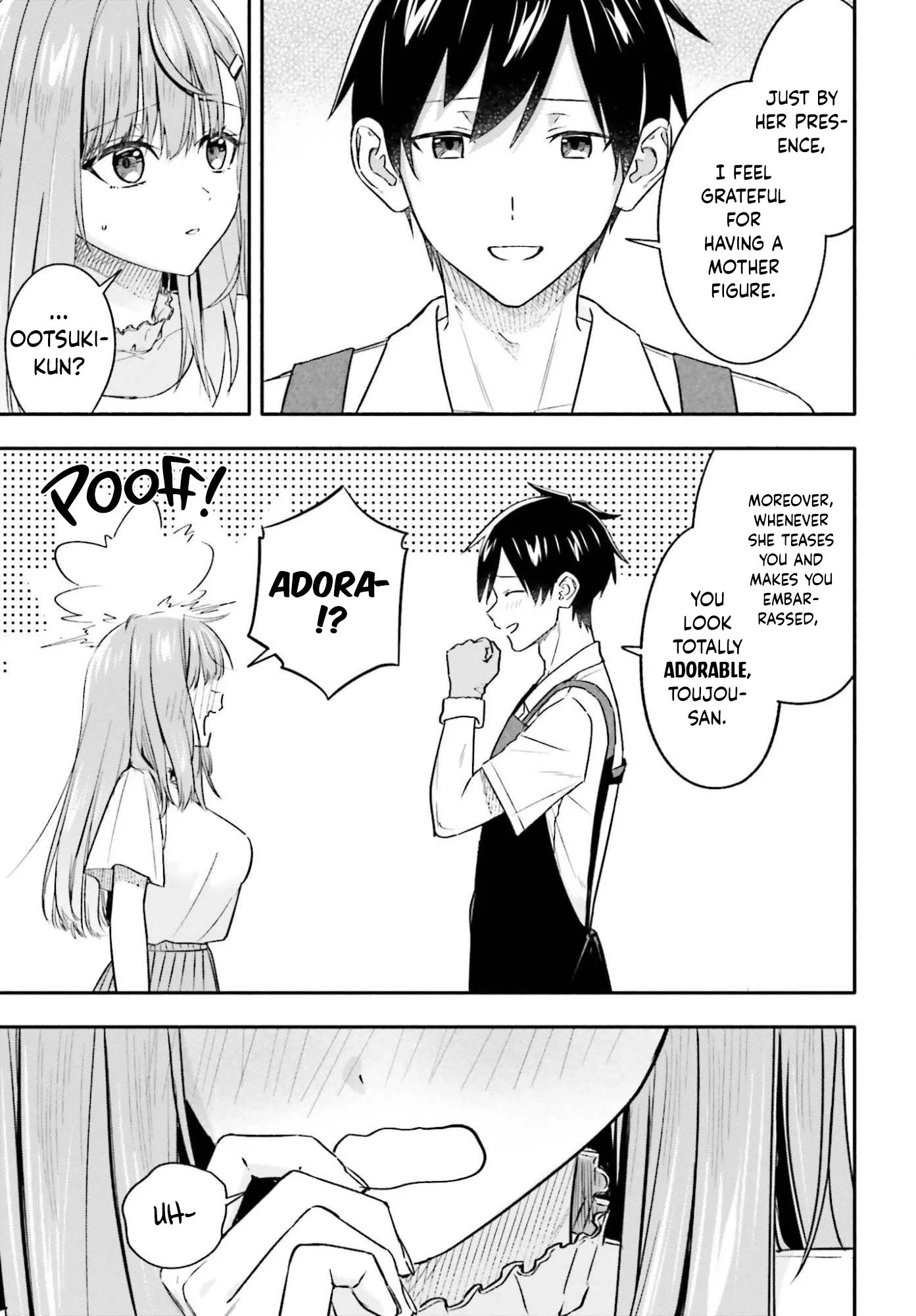 Kaji Daikou no Arubaito wo Hajimetara Gakuen Ichi no Bishoujo no Kazoku ni Kiniirarechaimashita. Chapter 12 page 26
