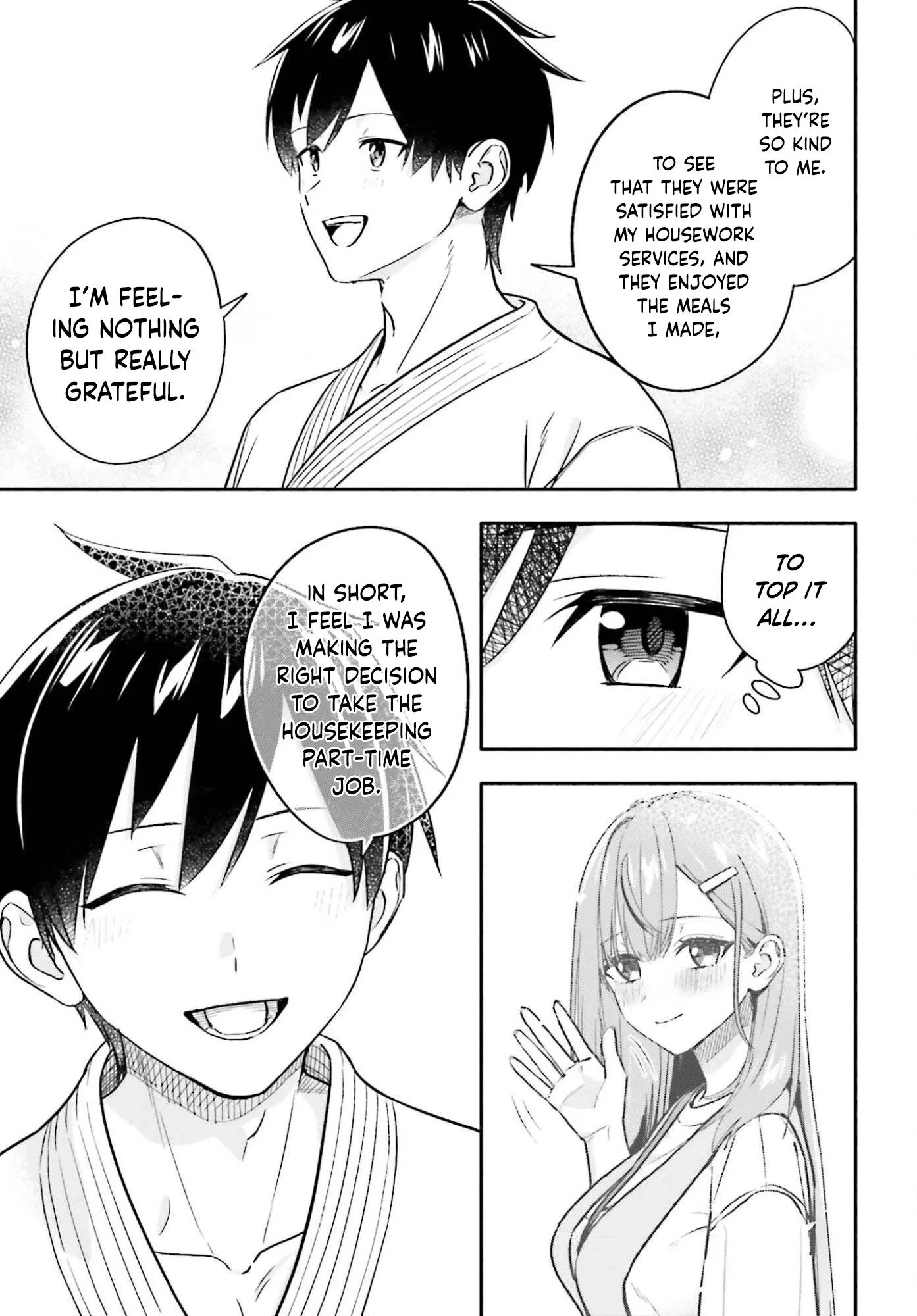 Kaji Daikou no Arubaito wo Hajimetara Gakuen Ichi no Bishoujo no Kazoku ni Kiniirarechaimashita. Chapter 12 page 18