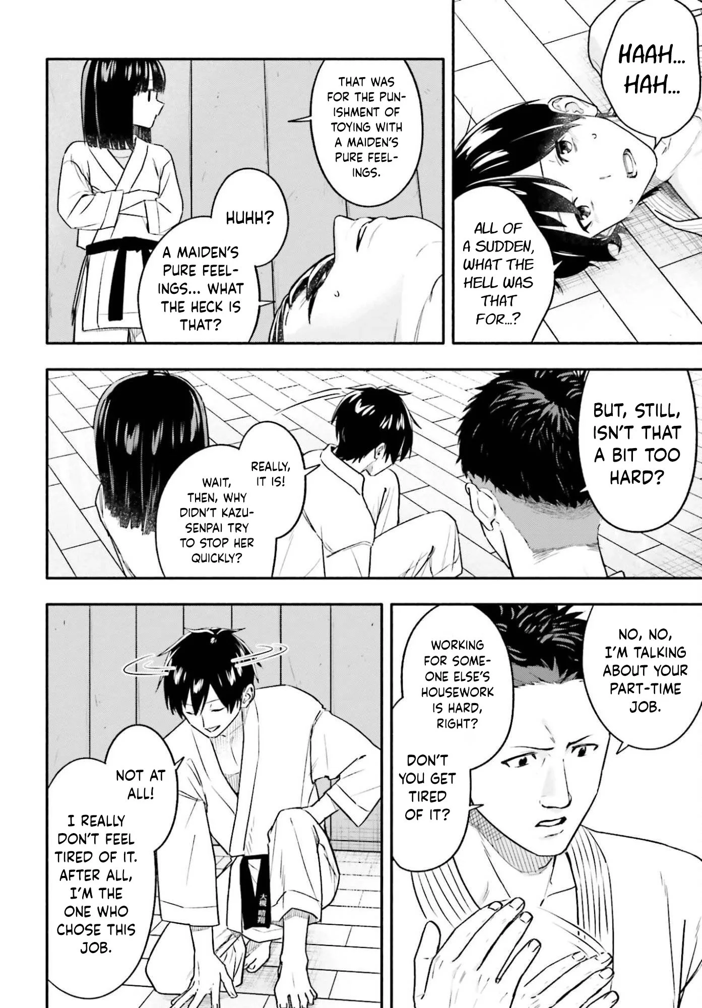 Kaji Daikou no Arubaito wo Hajimetara Gakuen Ichi no Bishoujo no Kazoku ni Kiniirarechaimashita. Chapter 12 page 17